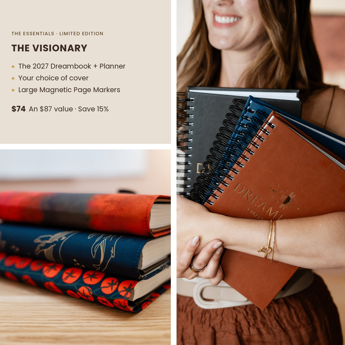 2027 Dreambook + Planner Bundle: The Visionary