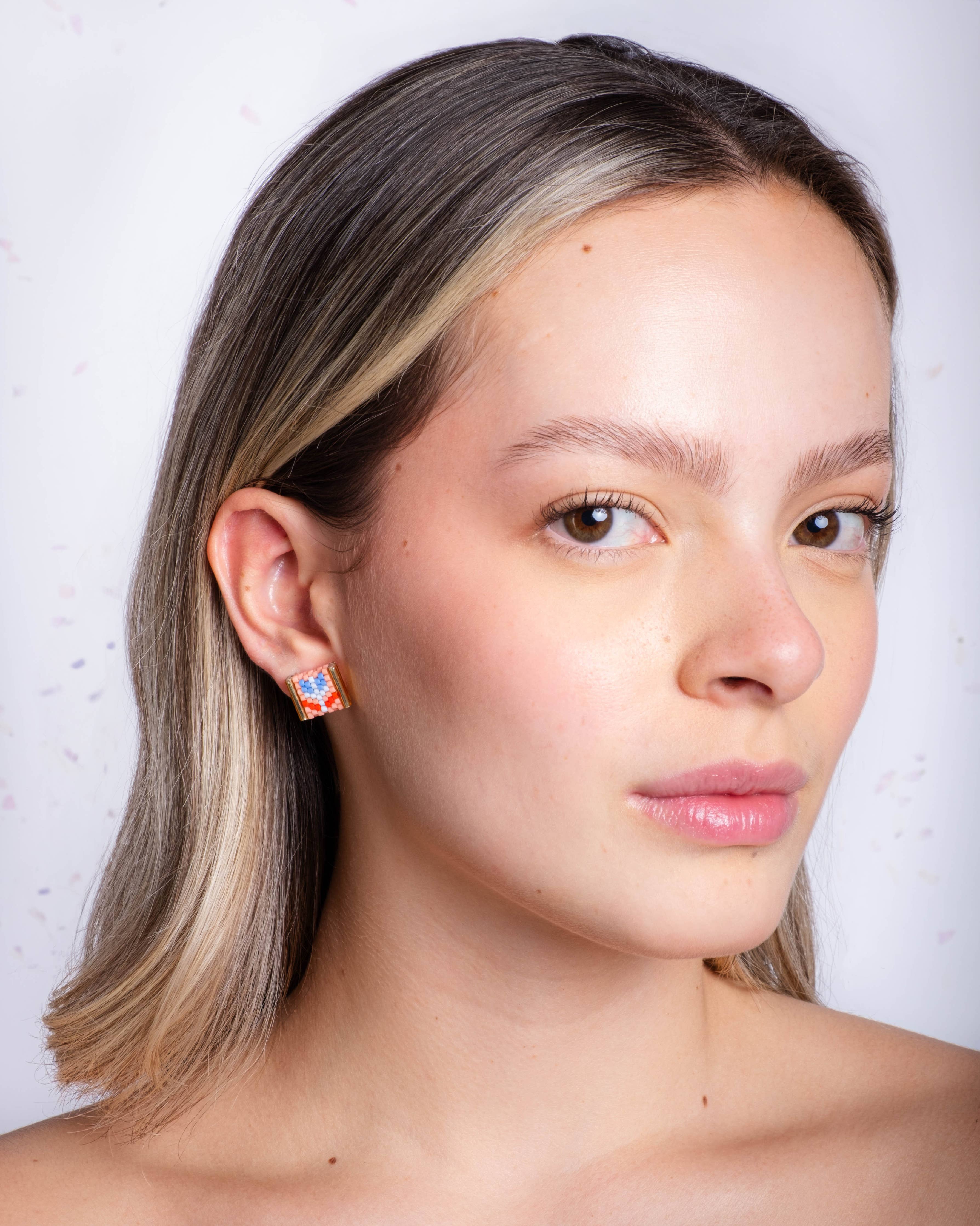 Tulip Stud Pack (Teal/Citron)