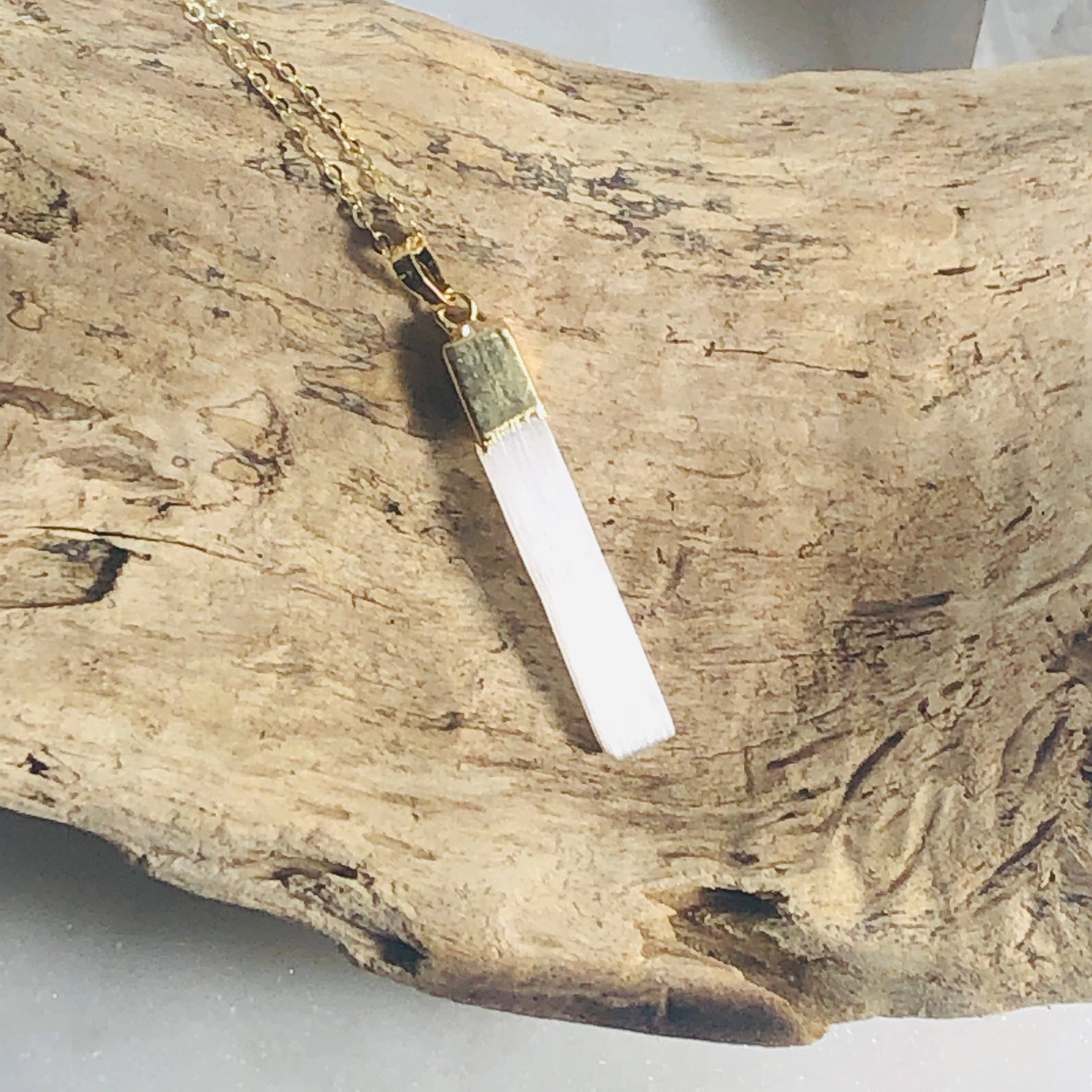 Selenite Necklace