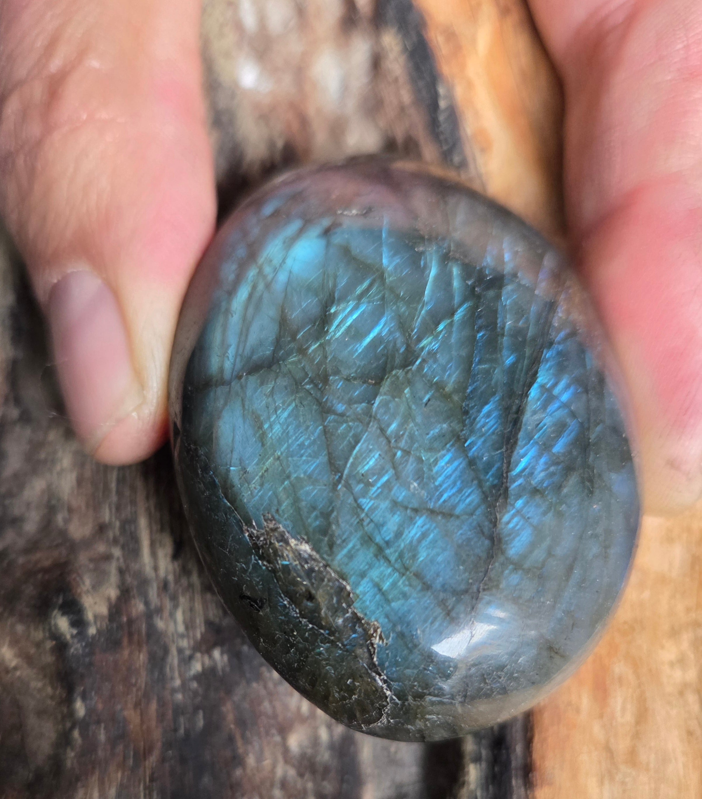 Labradorite Palm Stones - Large Size