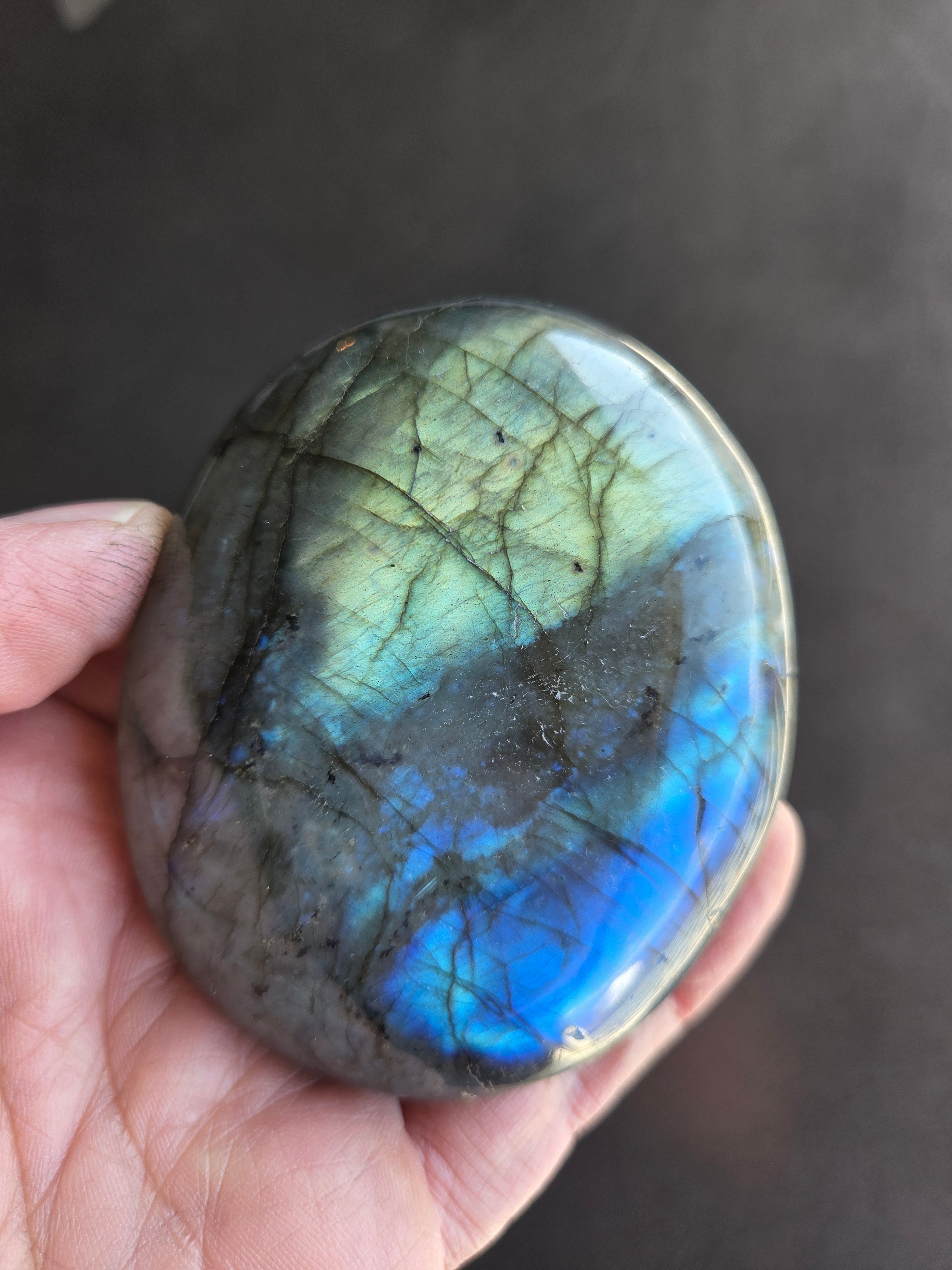 Labradorite Palm Stones - Large Size