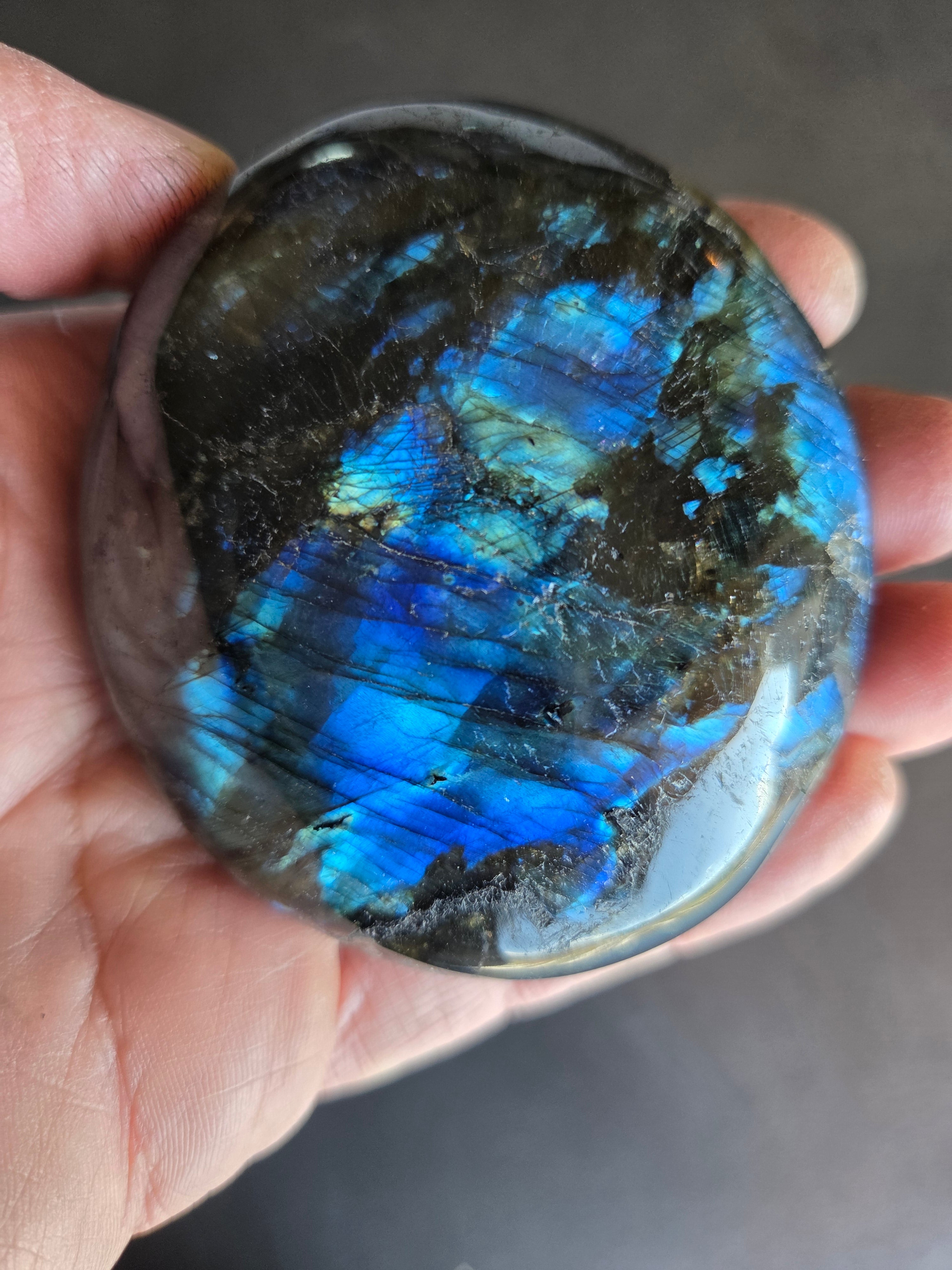 Labradorite Palm Stones - Large Size