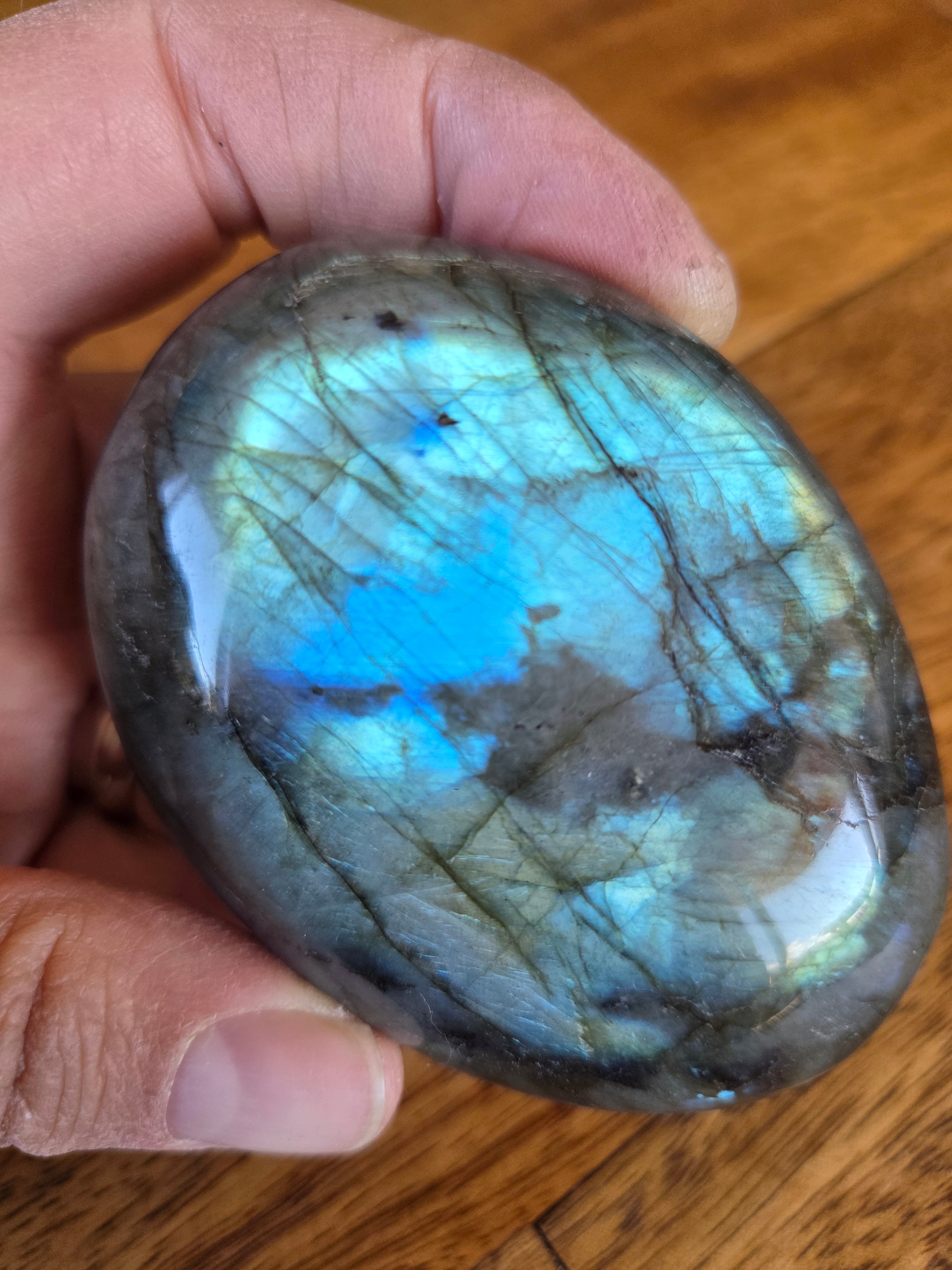 Labradorite Palm Stones - Large Size