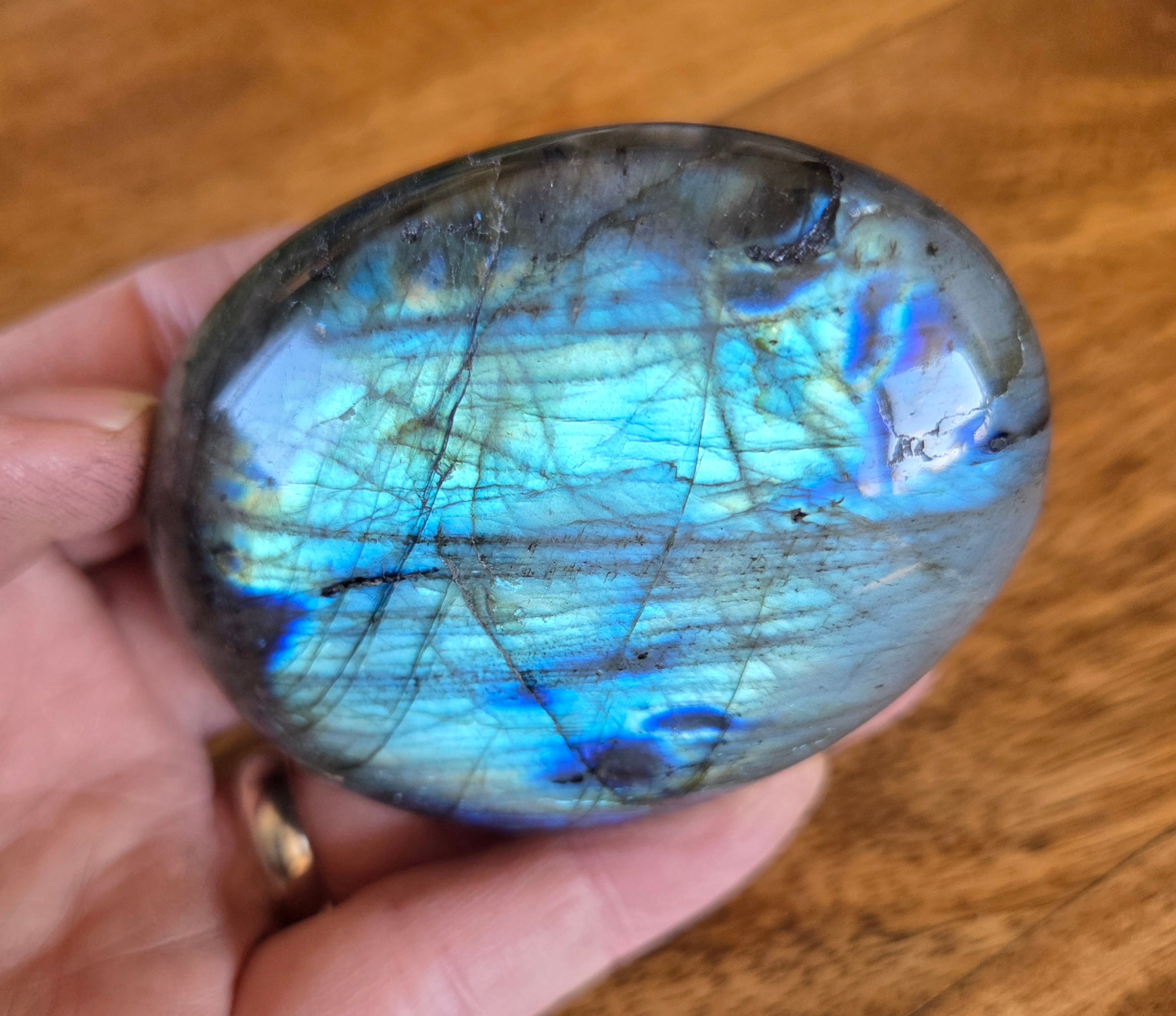 Labradorite Palm Stones - Large Size