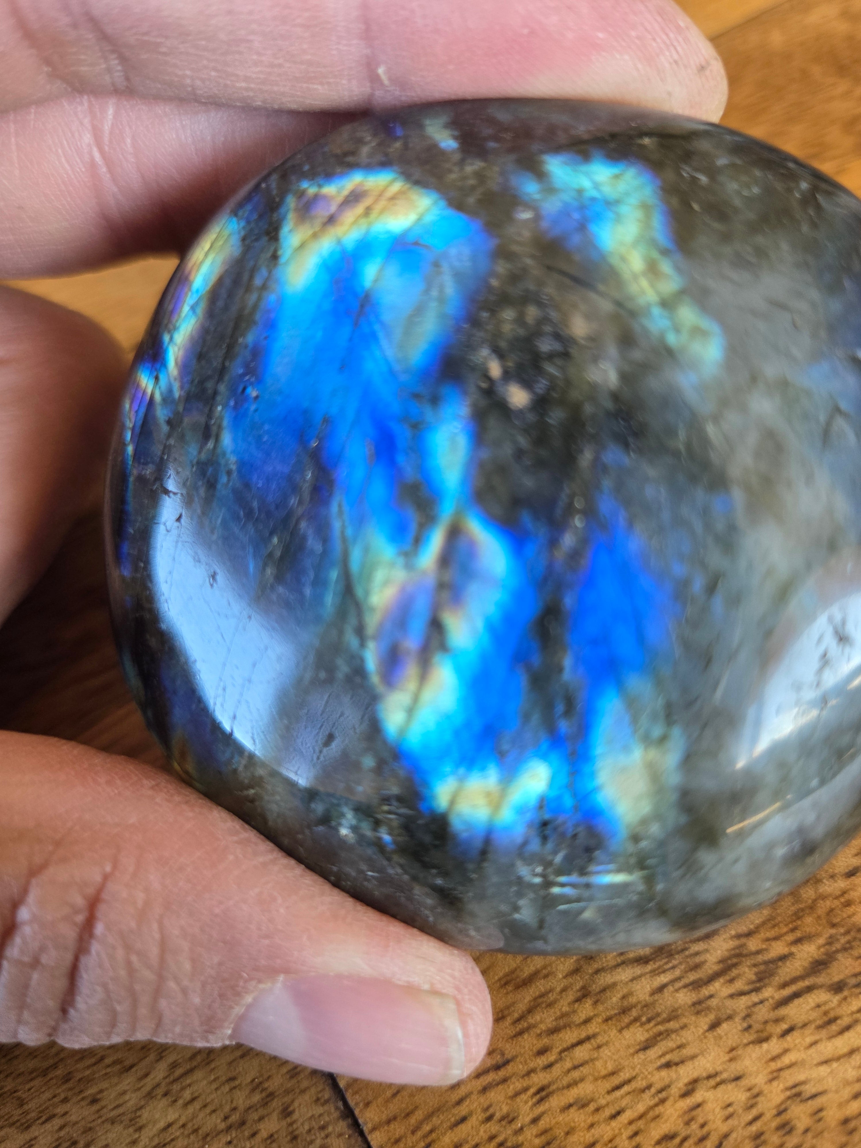 Labradorite Palm Stones - Large Size