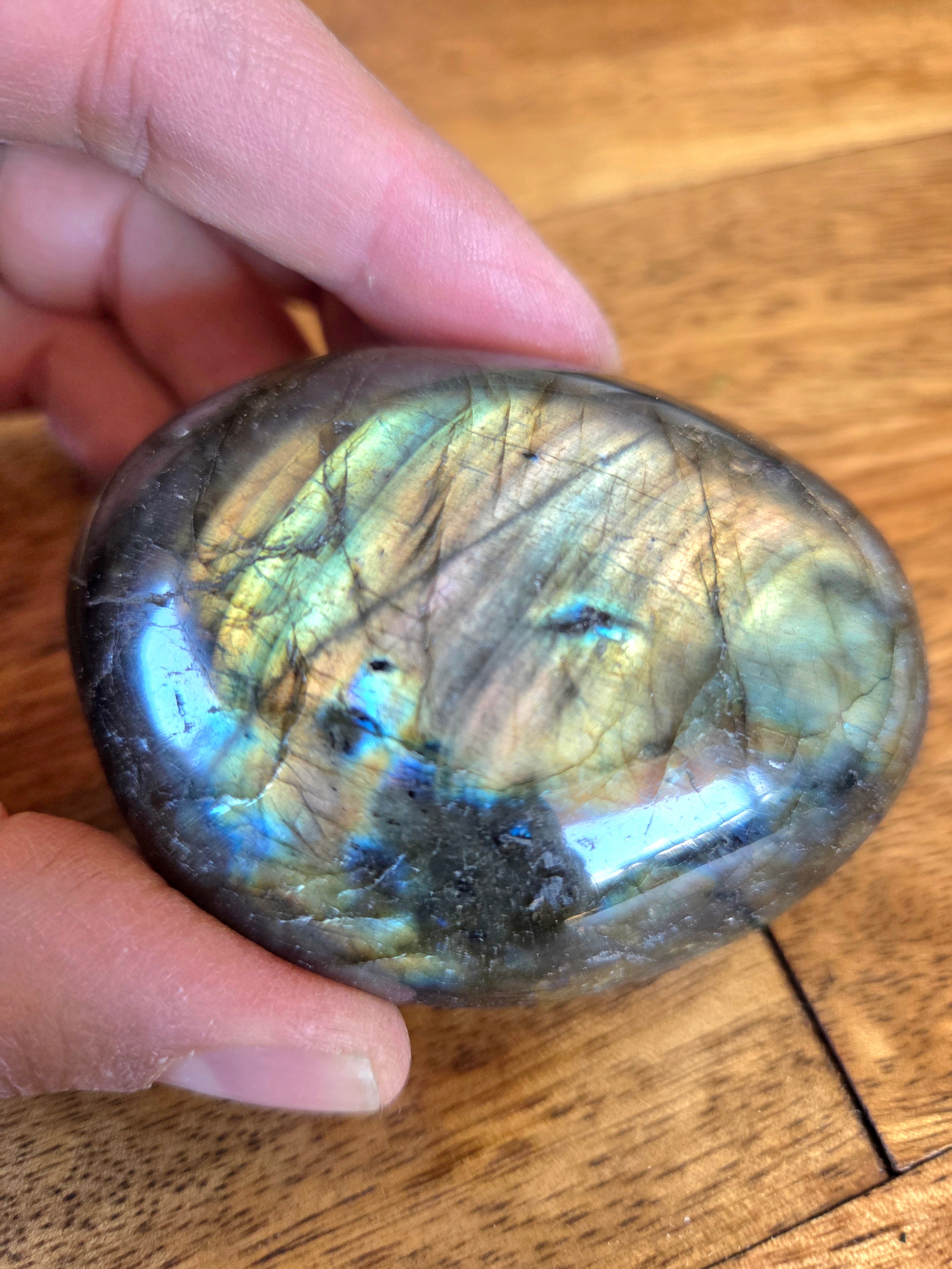 Labradorite Palm Stones - Large Size
