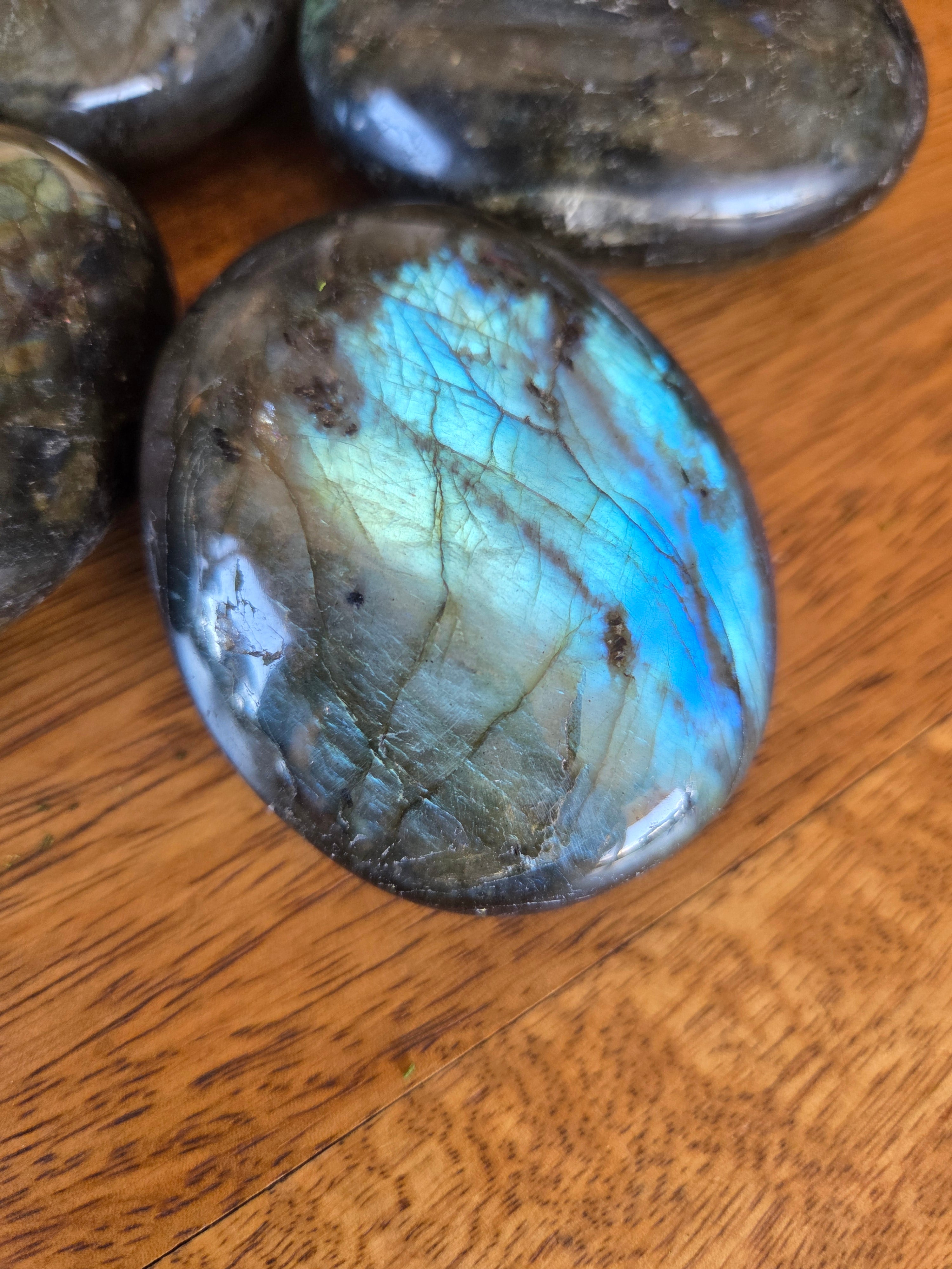 Labradorite Palm Stones - Large Size
