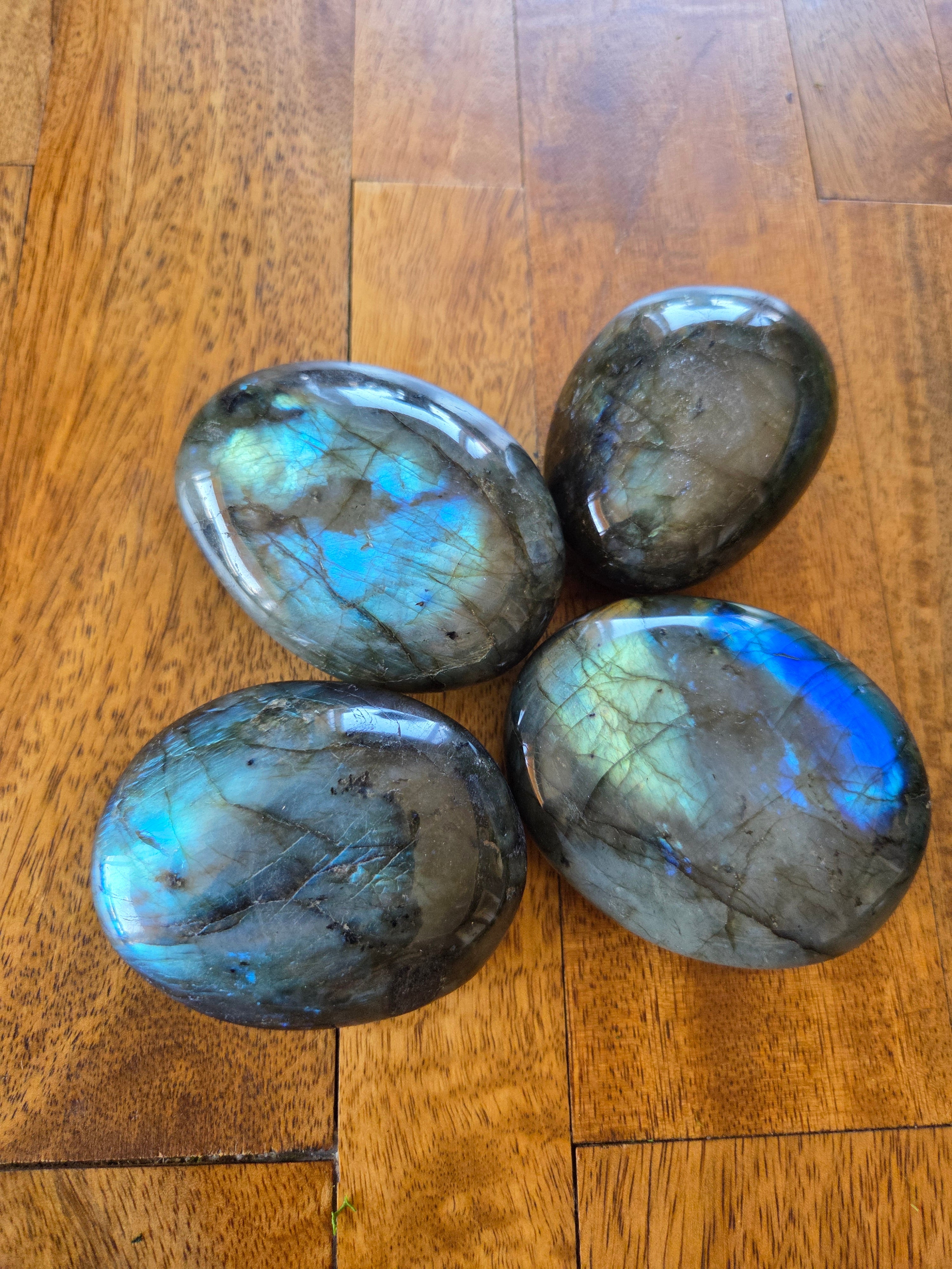 Labradorite Palm Stones - Large Size