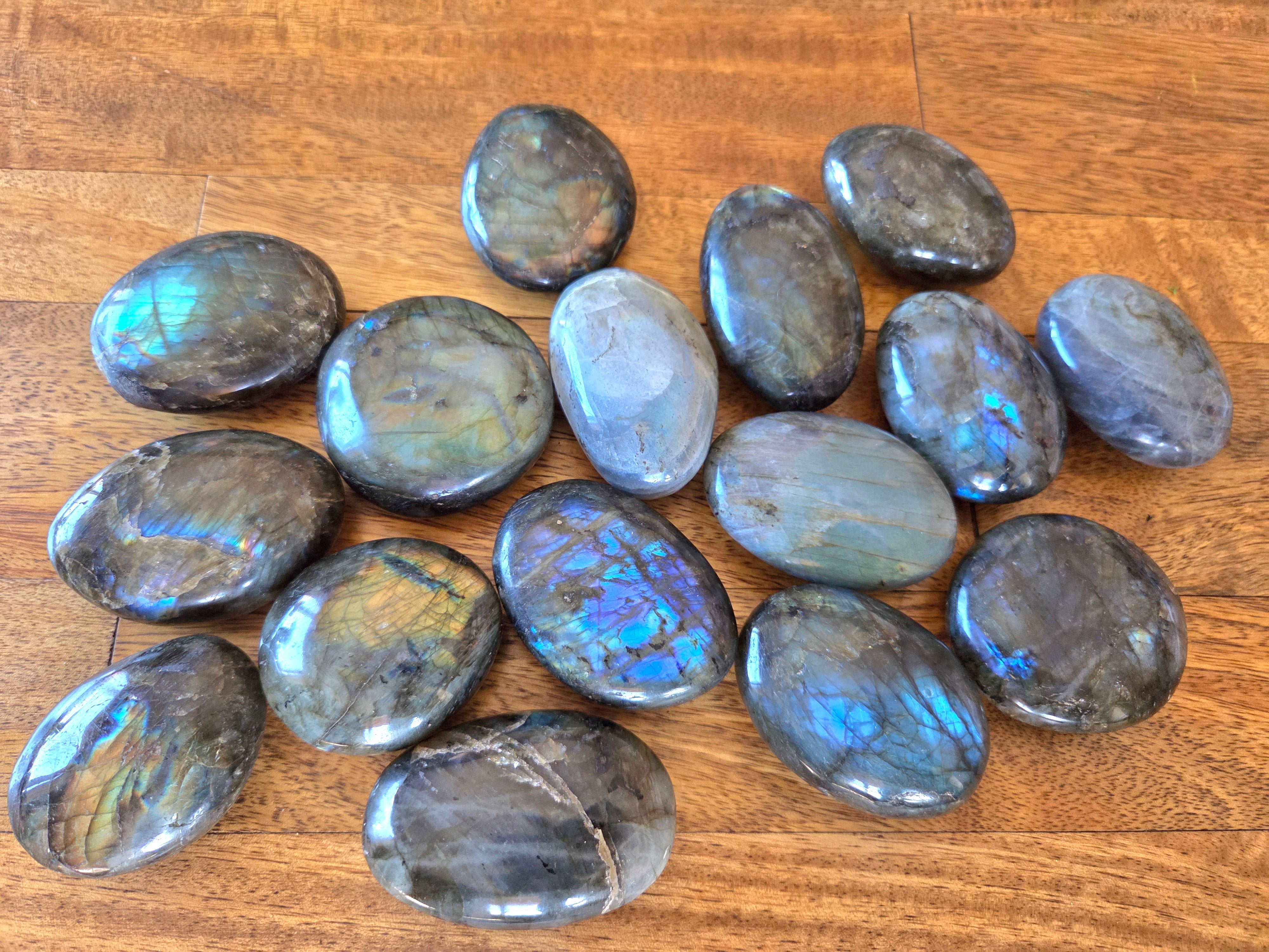 Labradorite Palm Stones - Smaller size