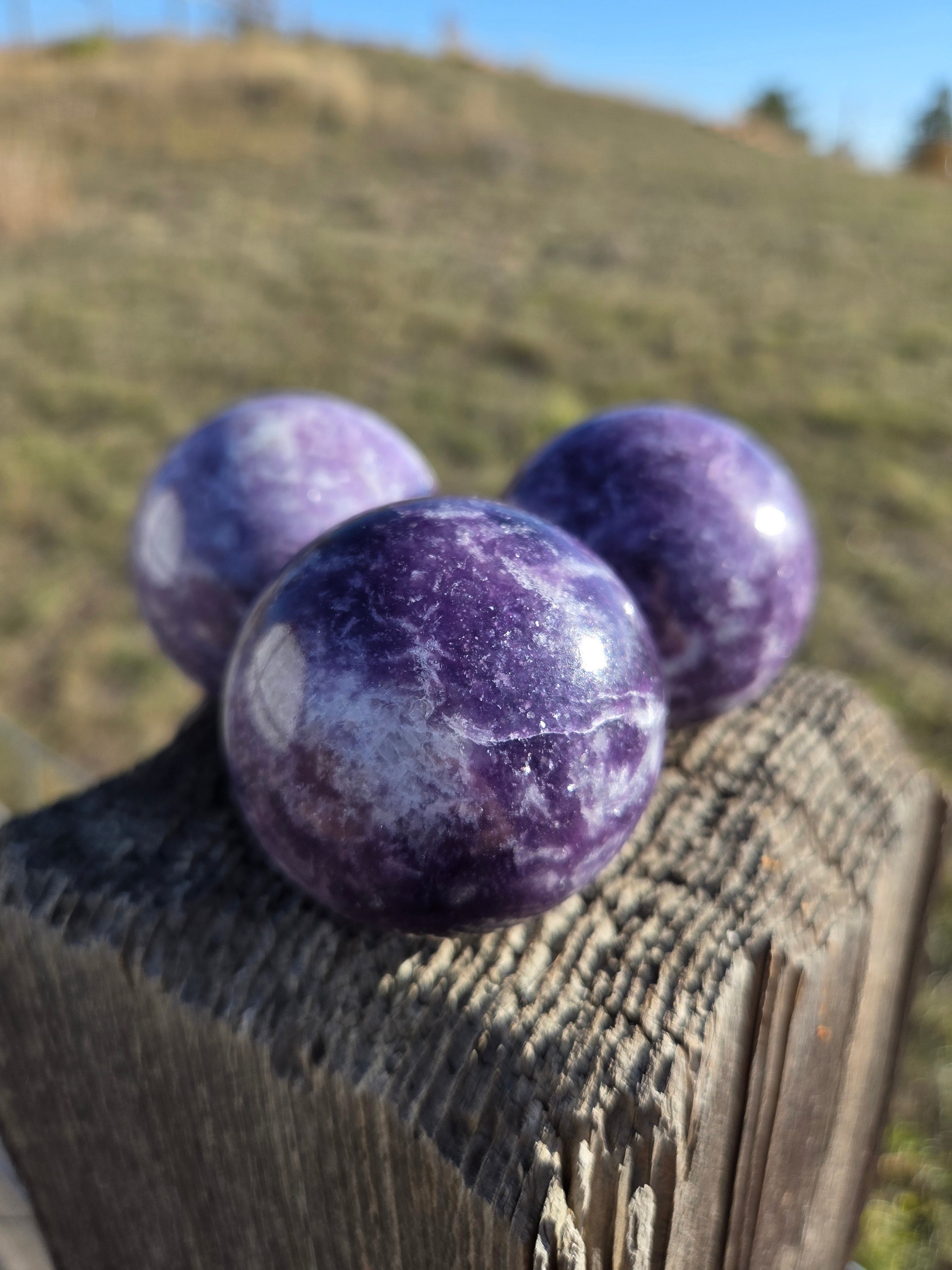 Lepidolite Spheres
