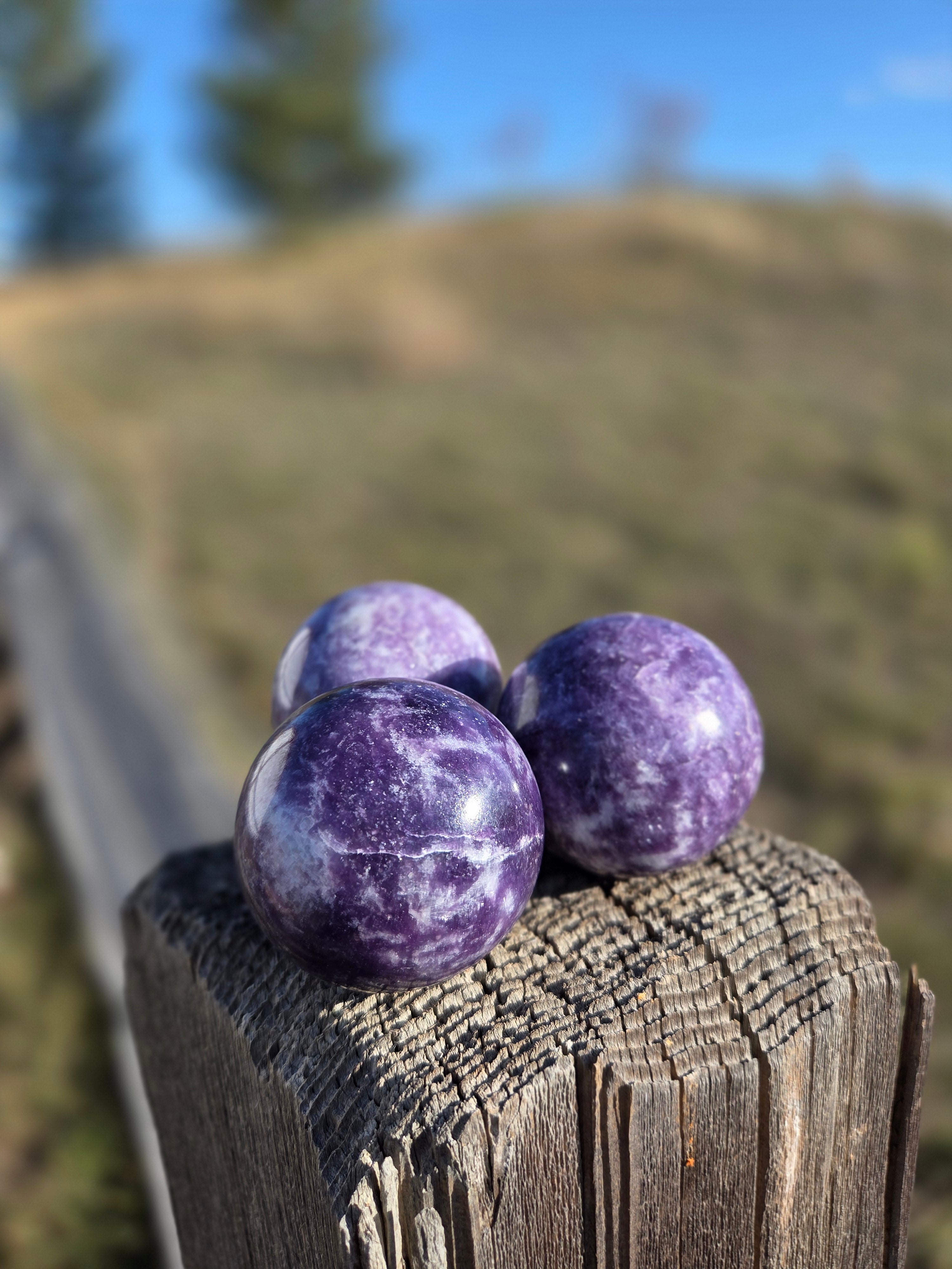 Lepidolite Spheres