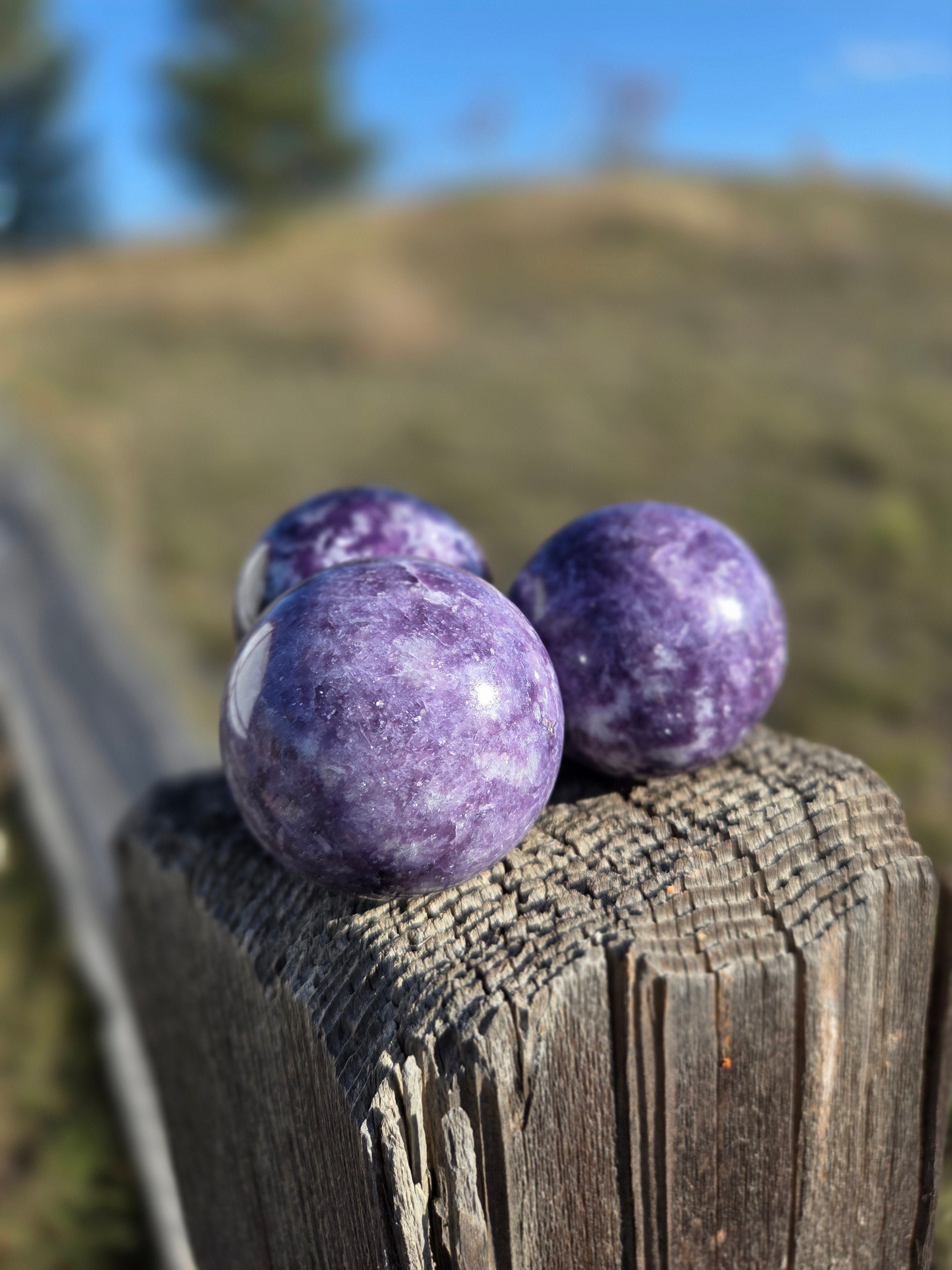 Lepidolite Spheres