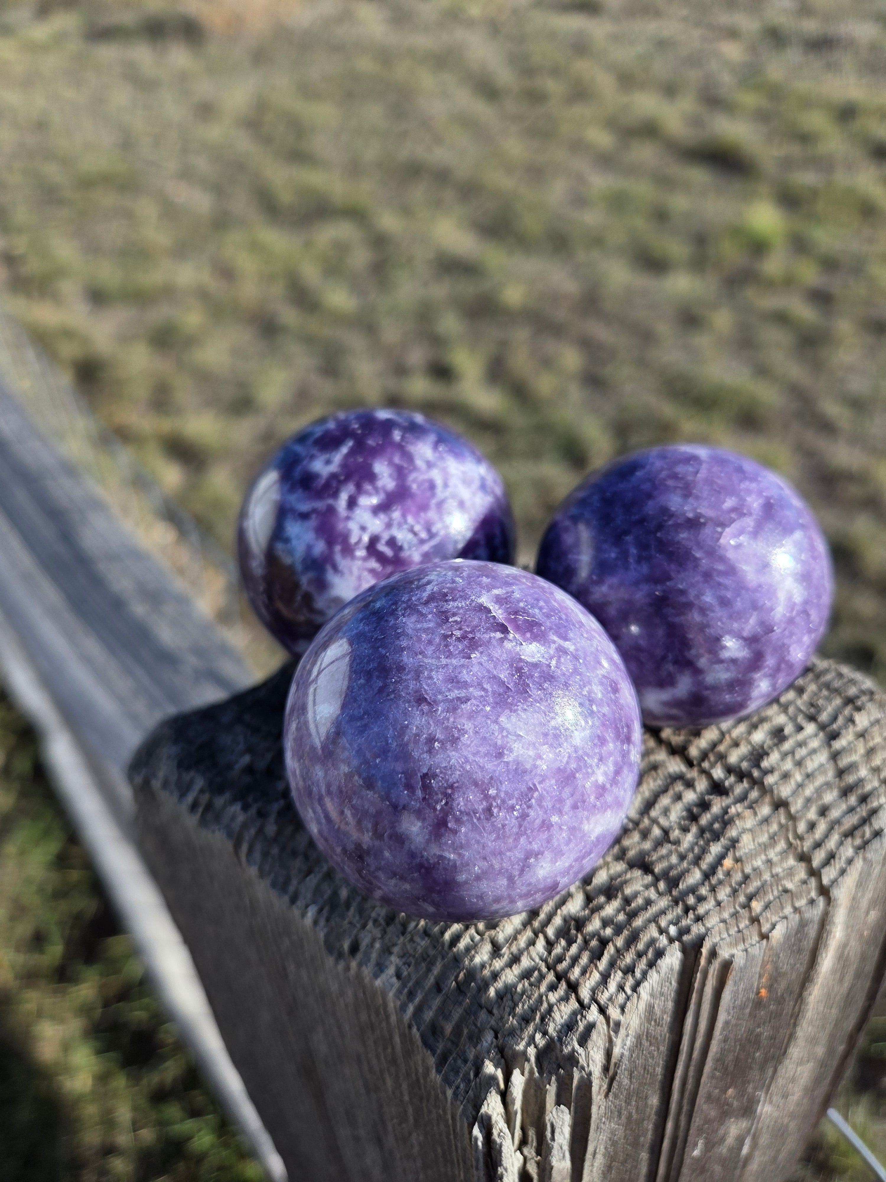 Lepidolite Spheres