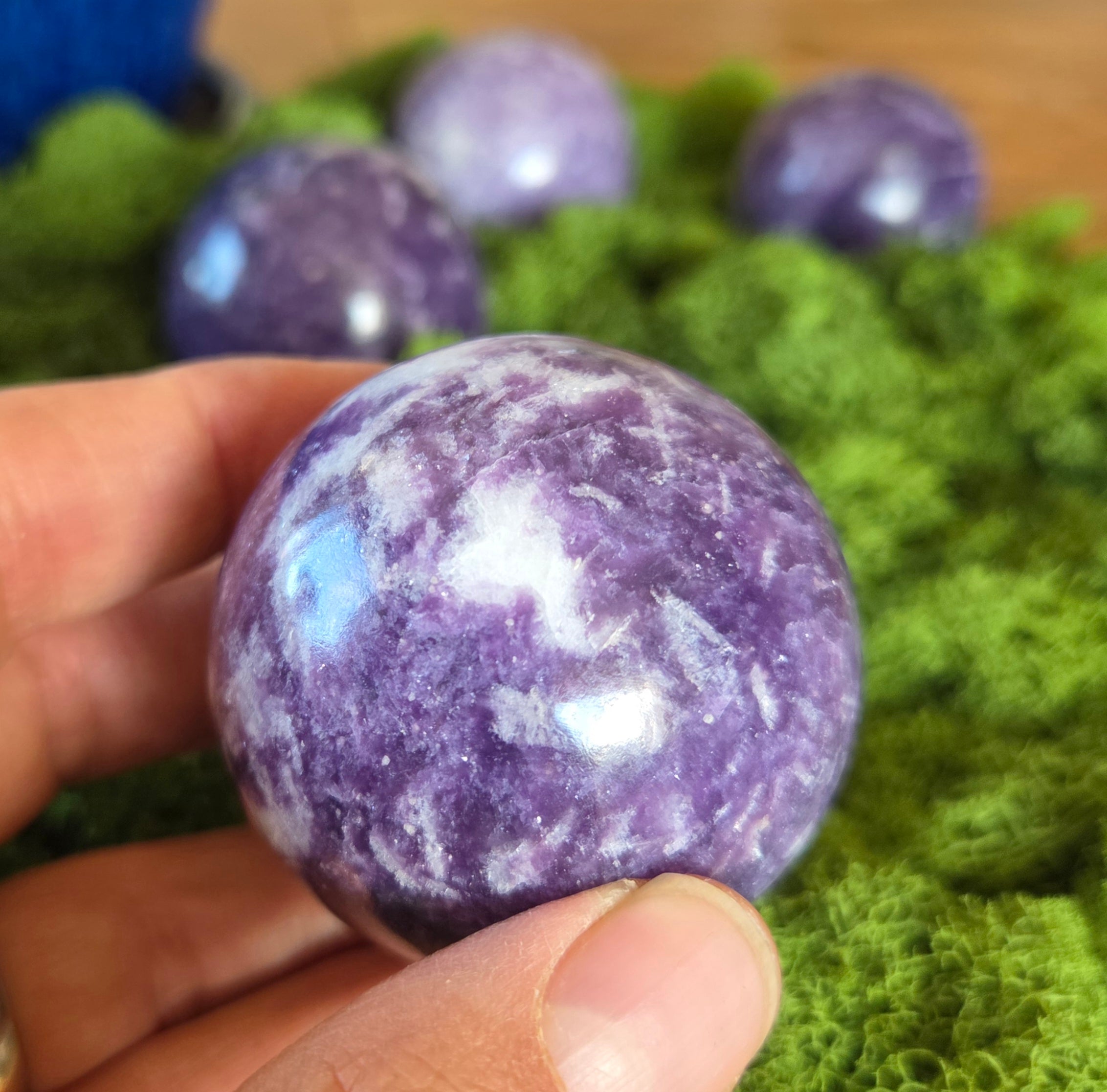 Lepidolite Spheres
