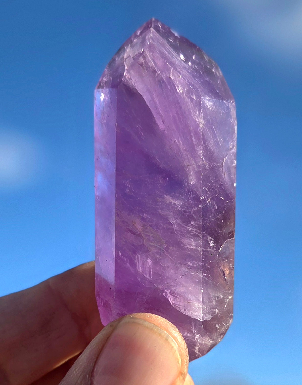 Amethyst- A-grade double terminated points - size A