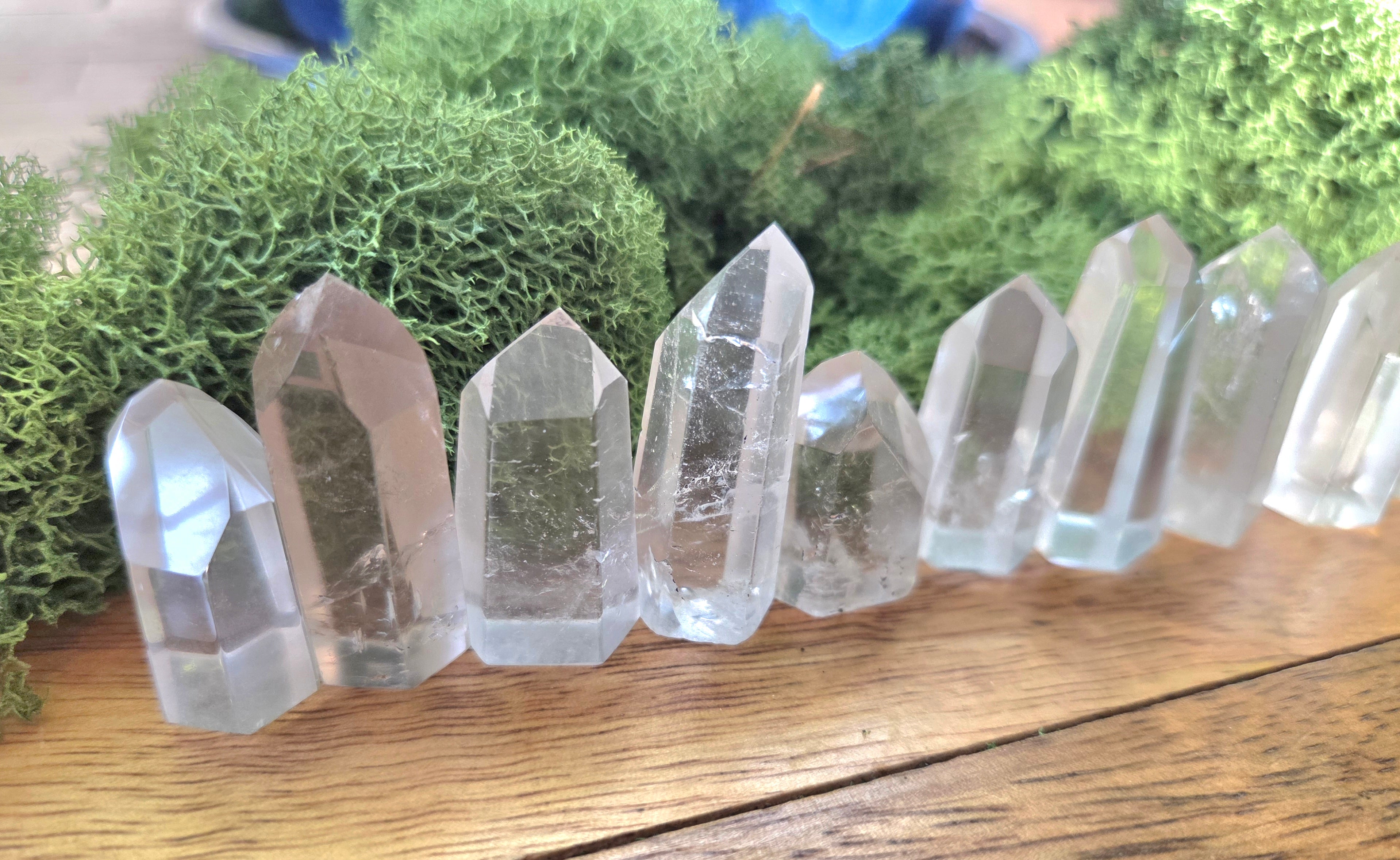 Clear Quartz Towers (Grade A to Exquisite) - Size A
