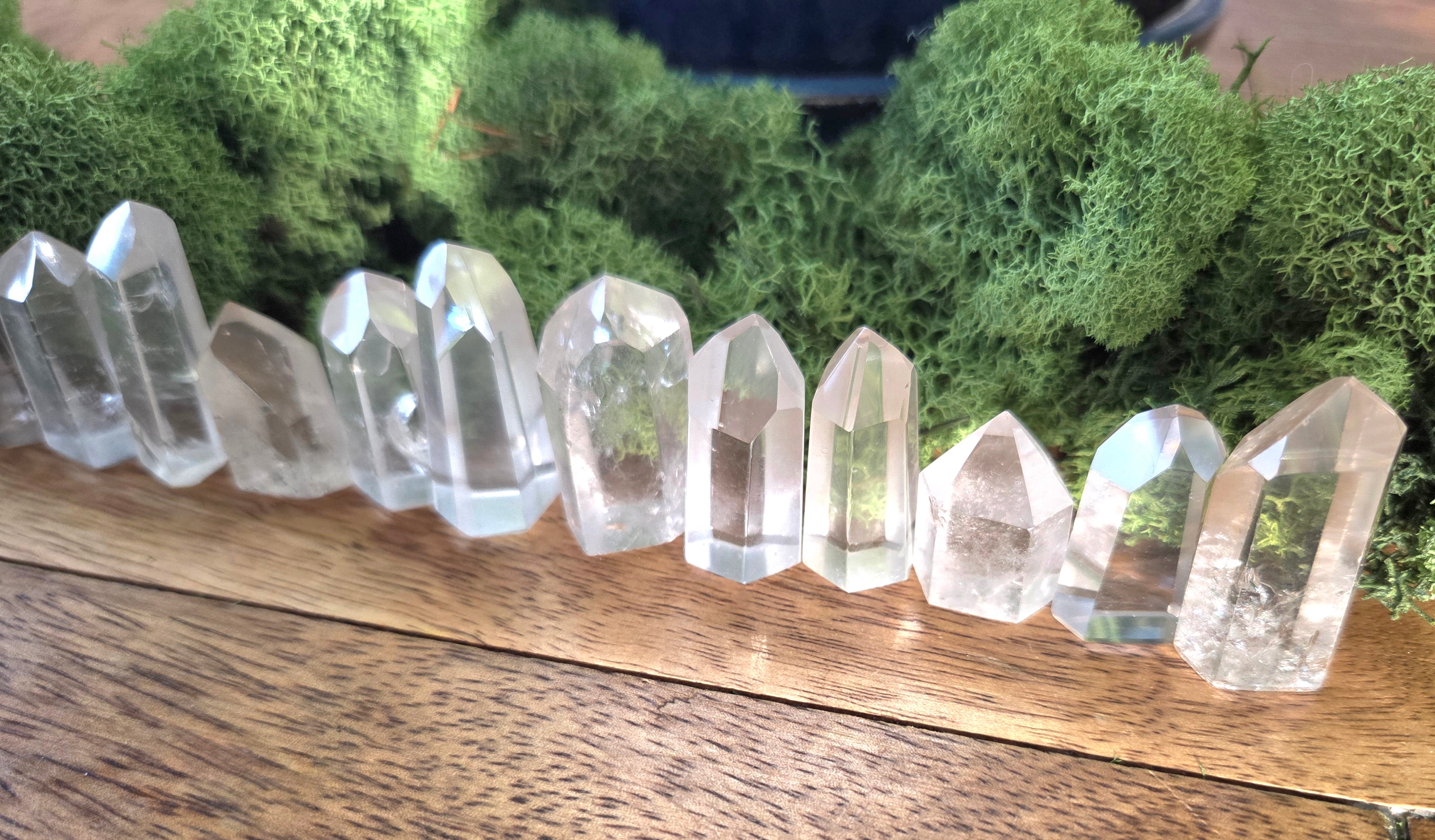 Clear Quartz Towers (Grade A to Exquisite) - Size A