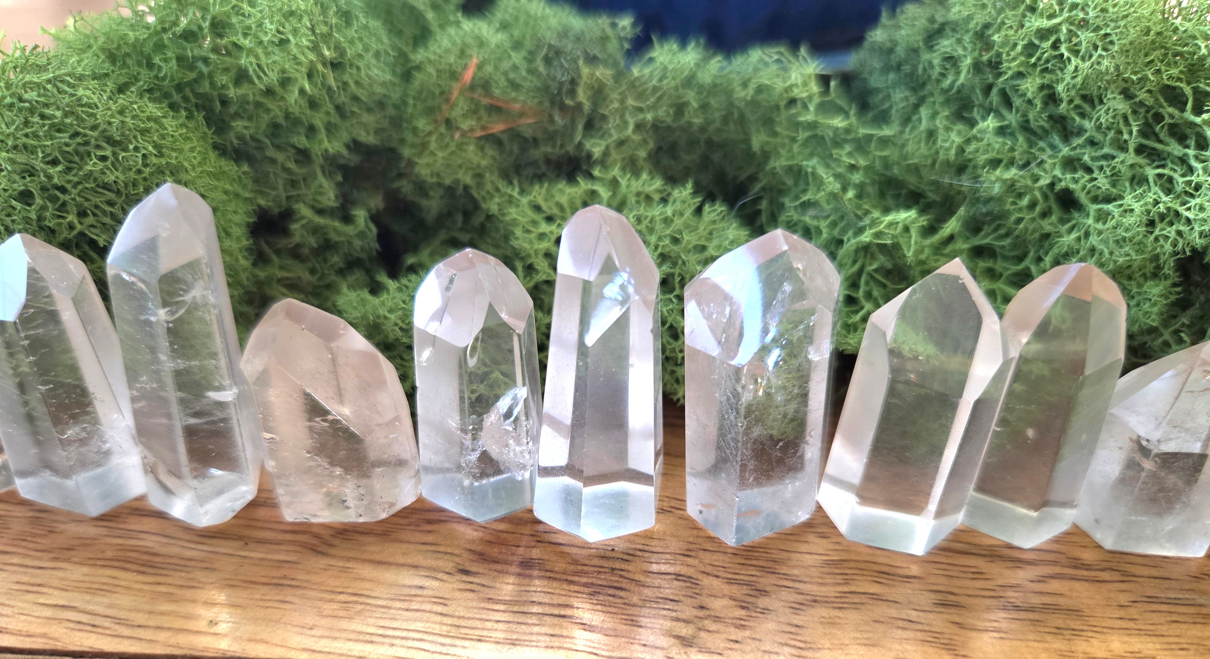 Clear Quartz Towers (Grade A to Exquisite) - Size A