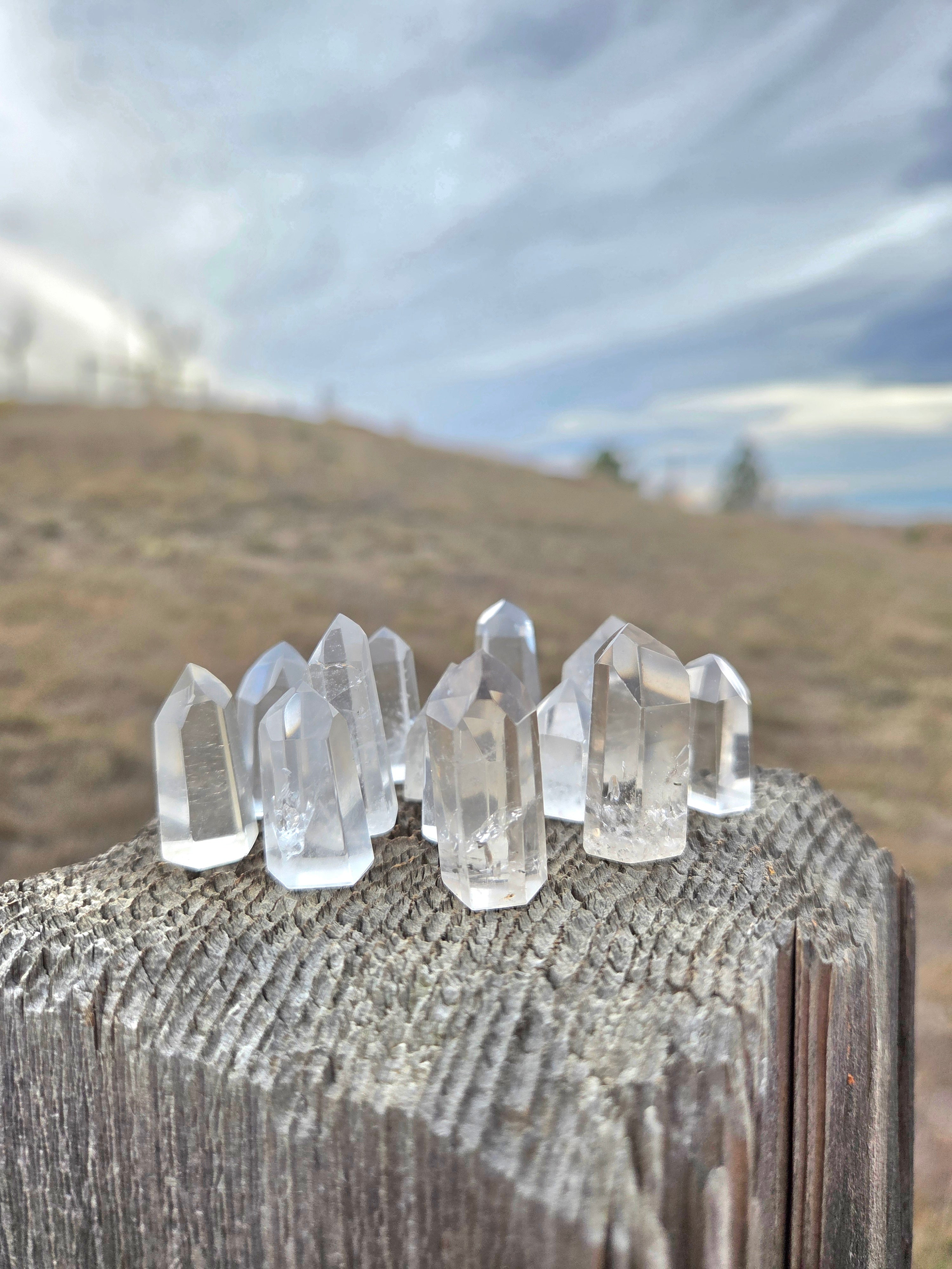 Clear Quartz Towers (Grade A to Exquisite) - Size A