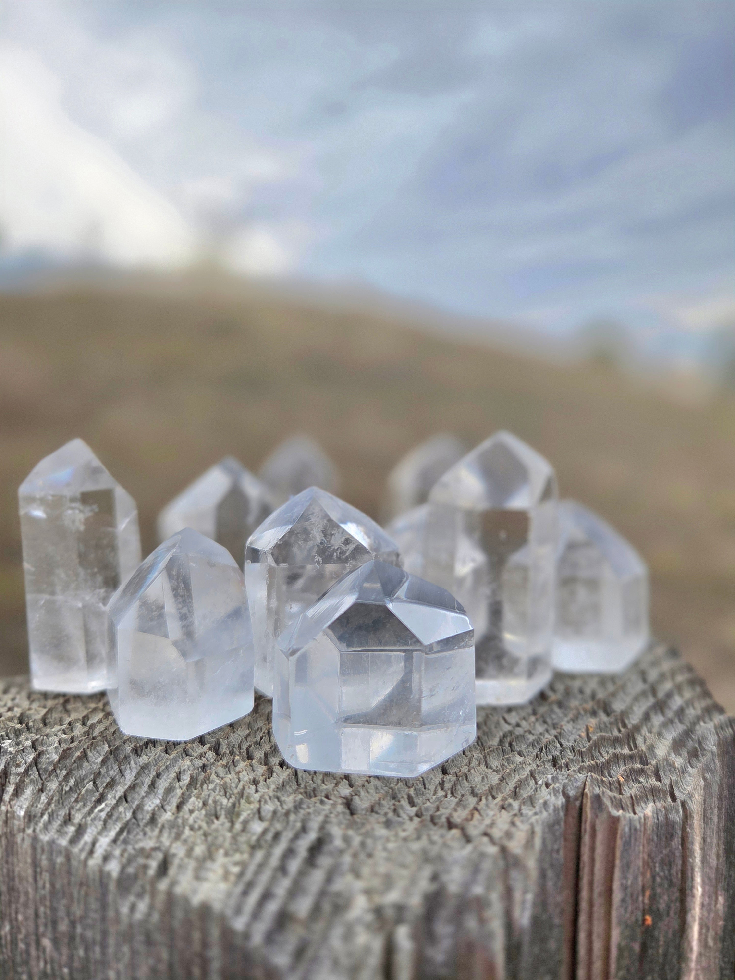 Clear Quartz Towers (Grade A to Exquisite) - Size C