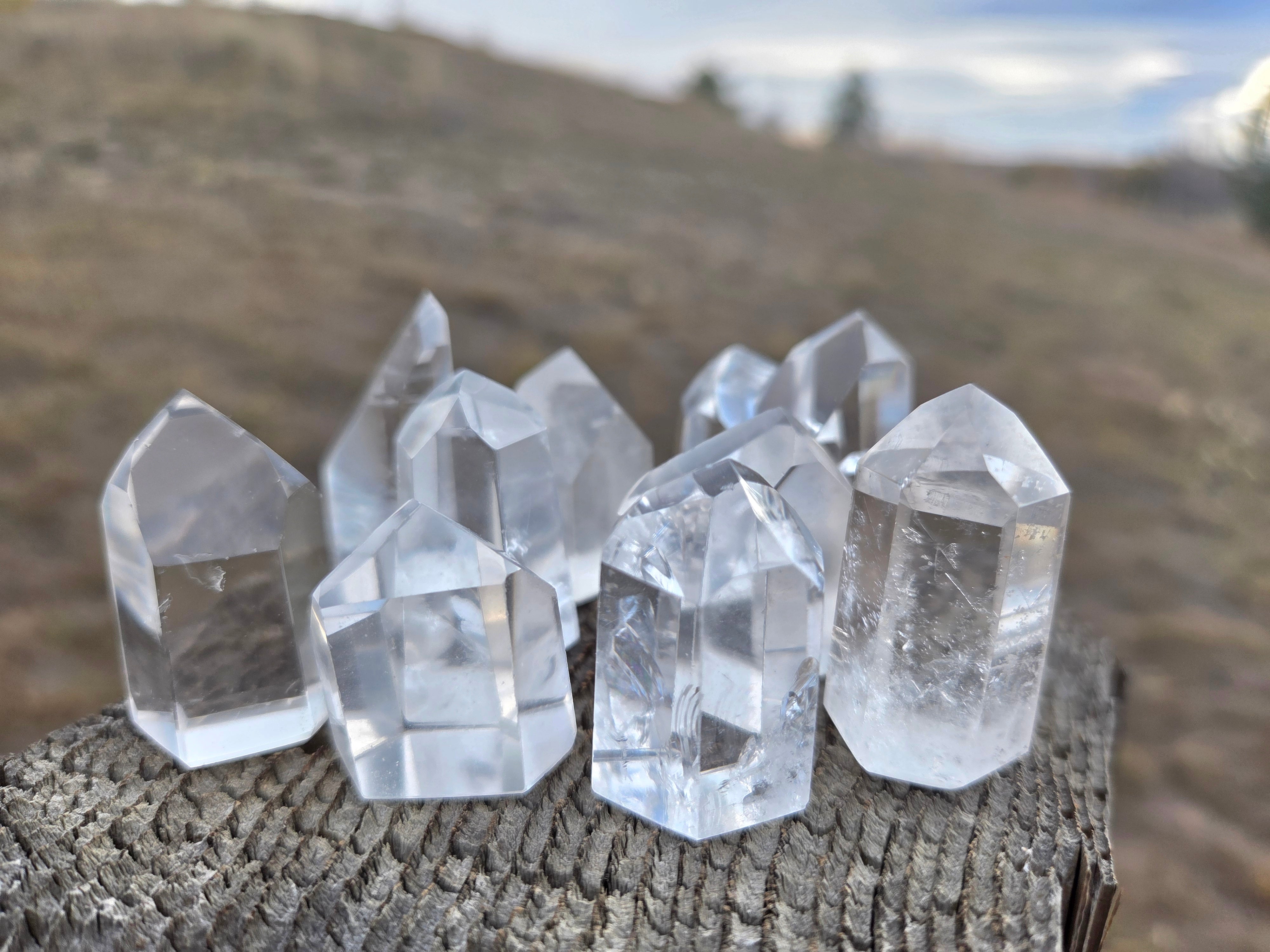 Clear Quartz Towers (Grade A to Exquisite) - Size B
