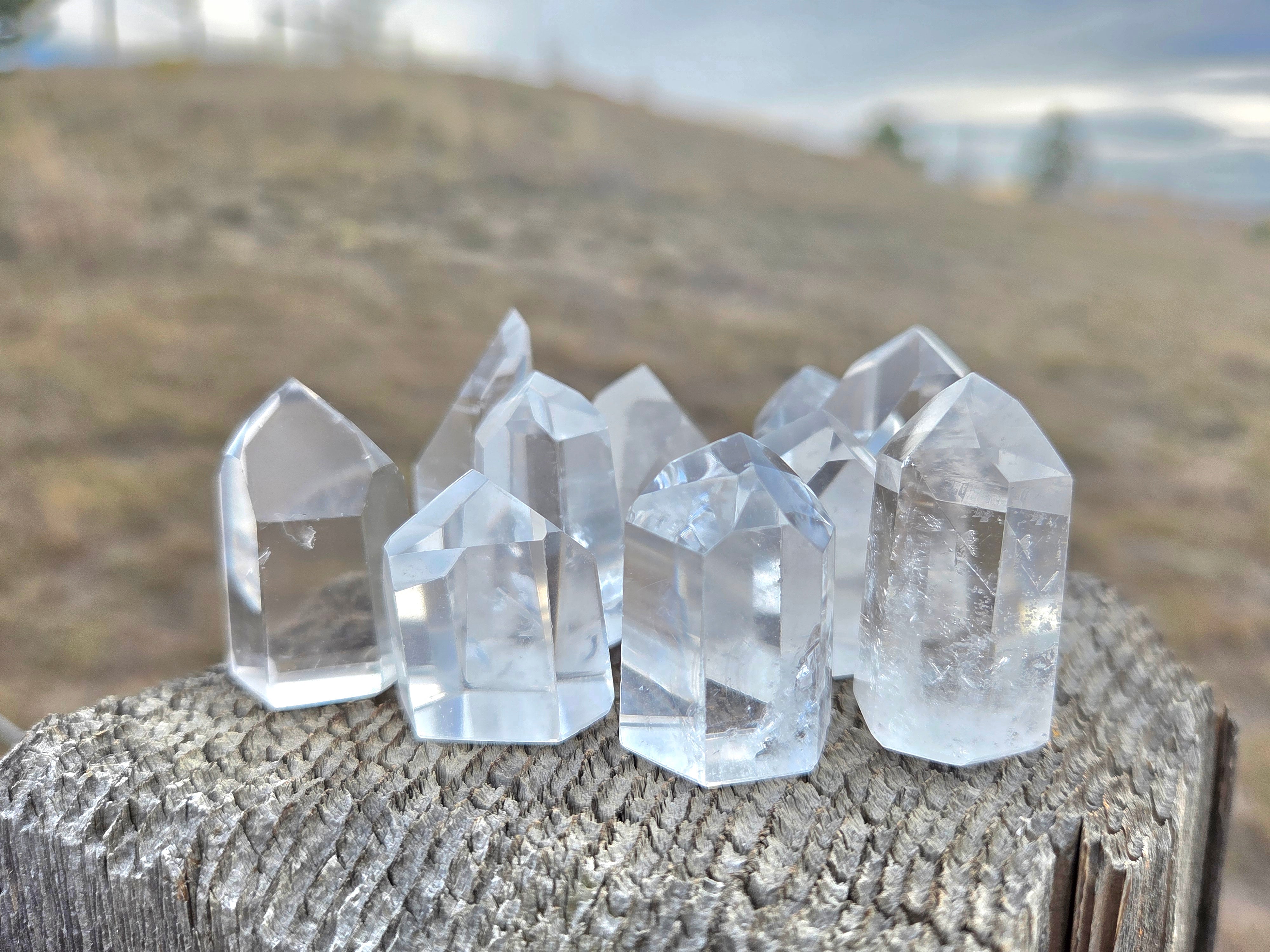Clear Quartz Towers (Grade A to Exquisite) - Size B