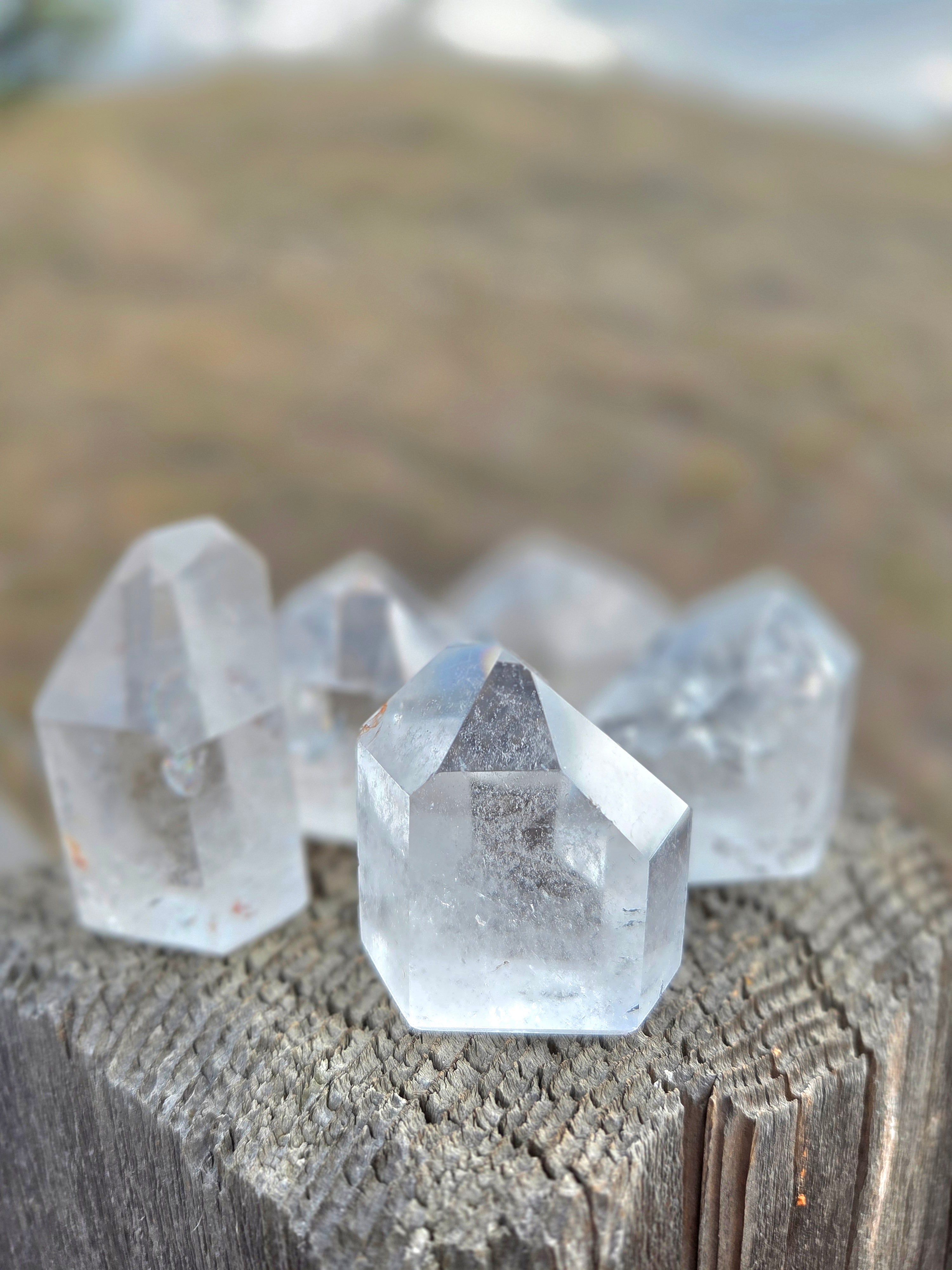 Clear Quartz Towers (Grade A to Exquisite) - Size F