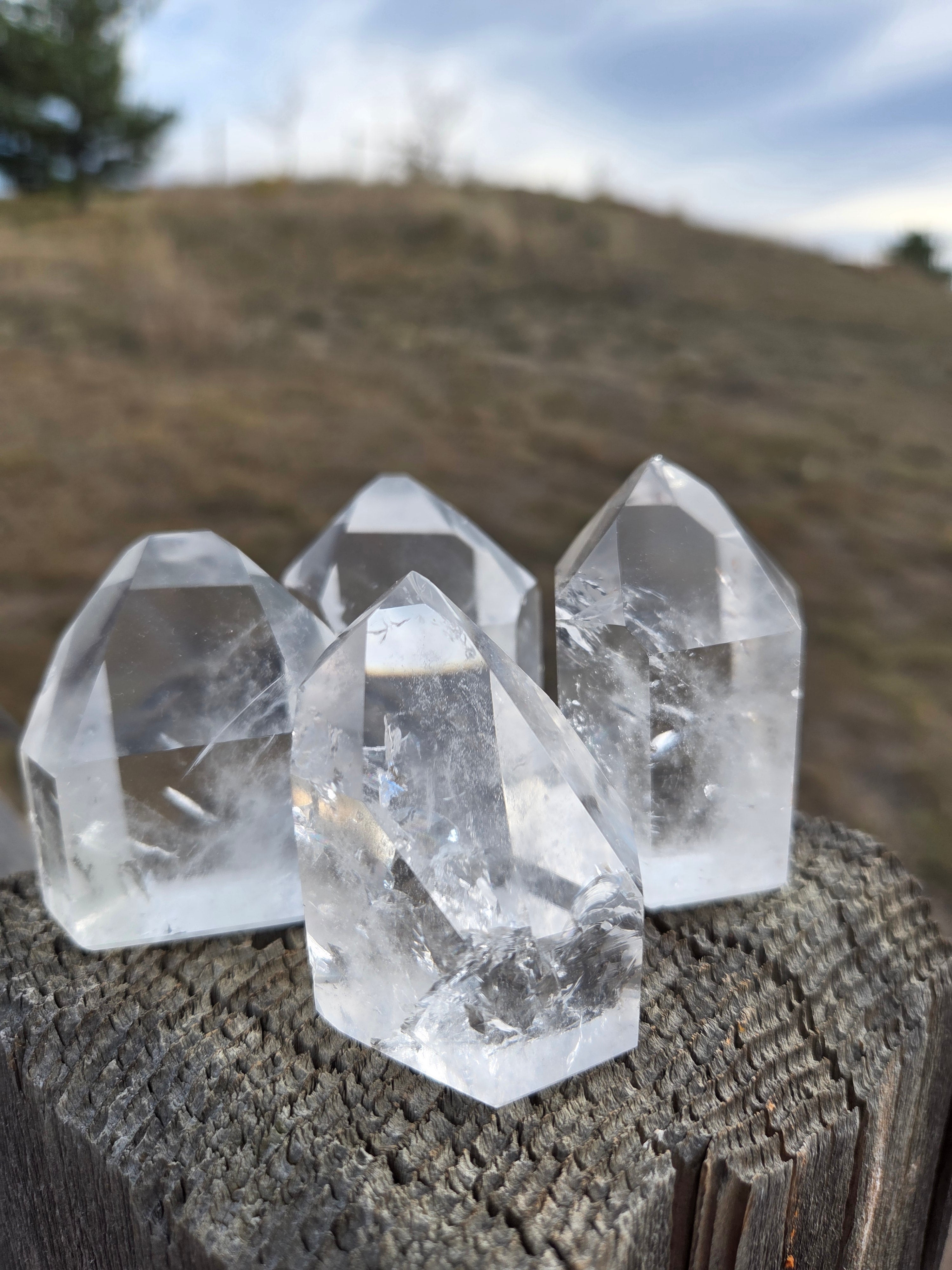 Clear Quartz Towers (Grade A to Exquisite) - Size G