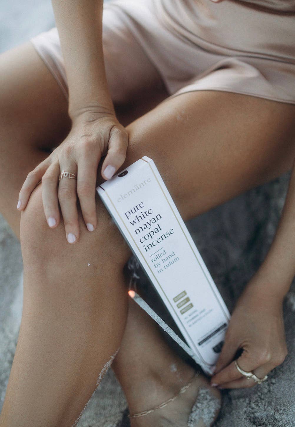 Pure White Copal Incense | Hand-Rolled in Tulum – 20h+ Burn