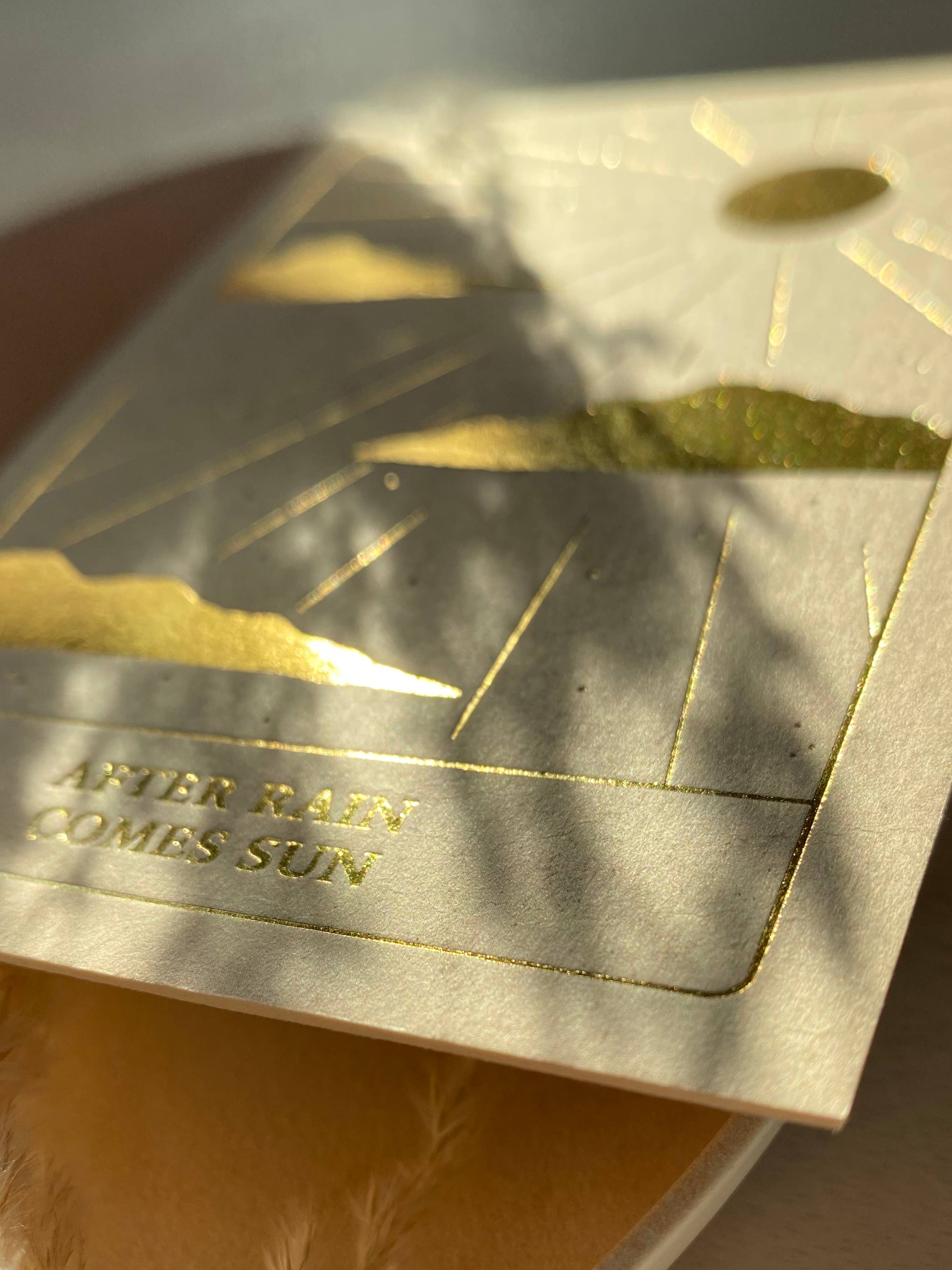 AFTER RAIN COMES SUN - GOLD EDITION - POSTCARD -