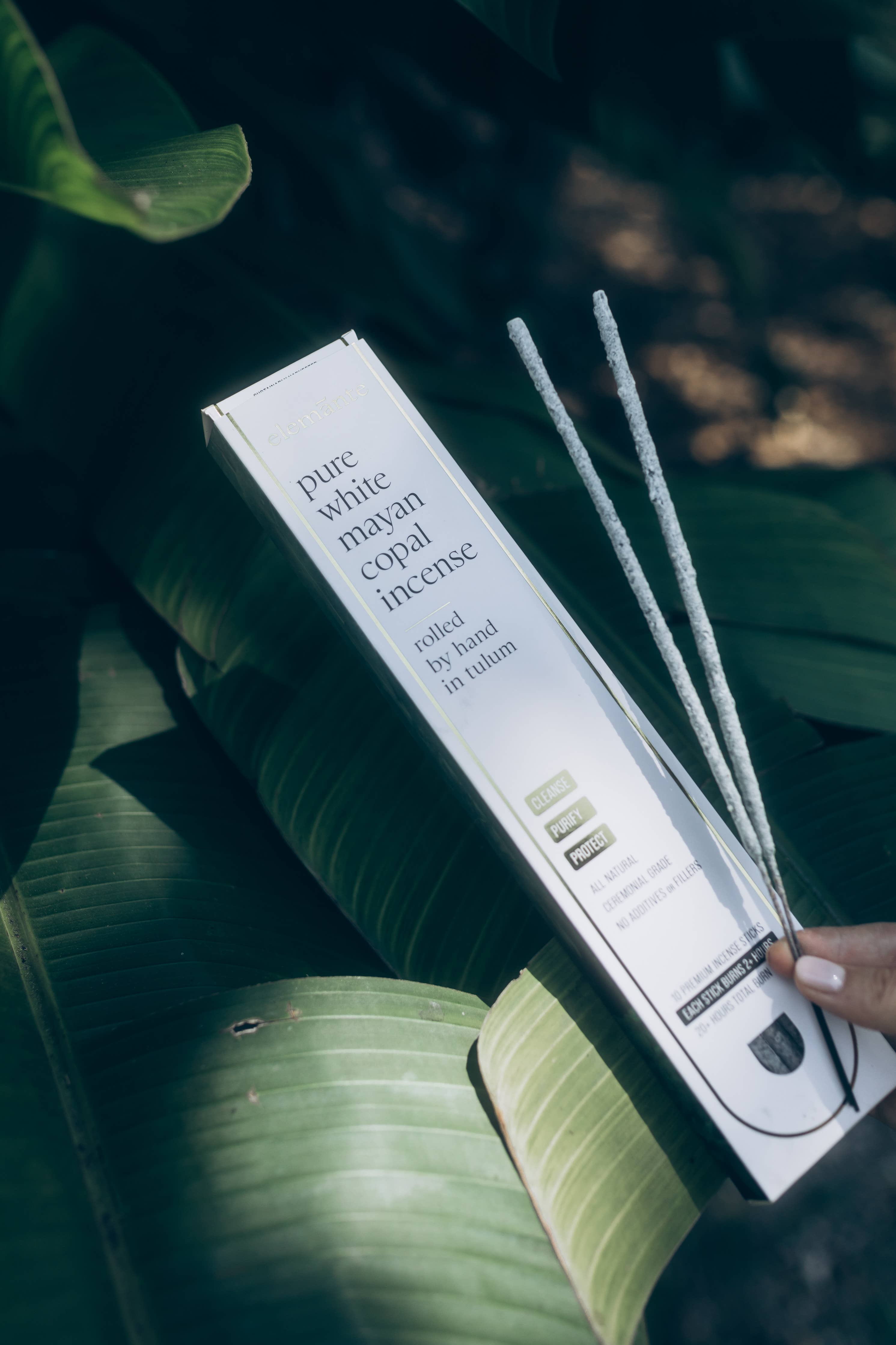 White Copal Incense Sticks (Rolled in Tulum) 20h+ burn time