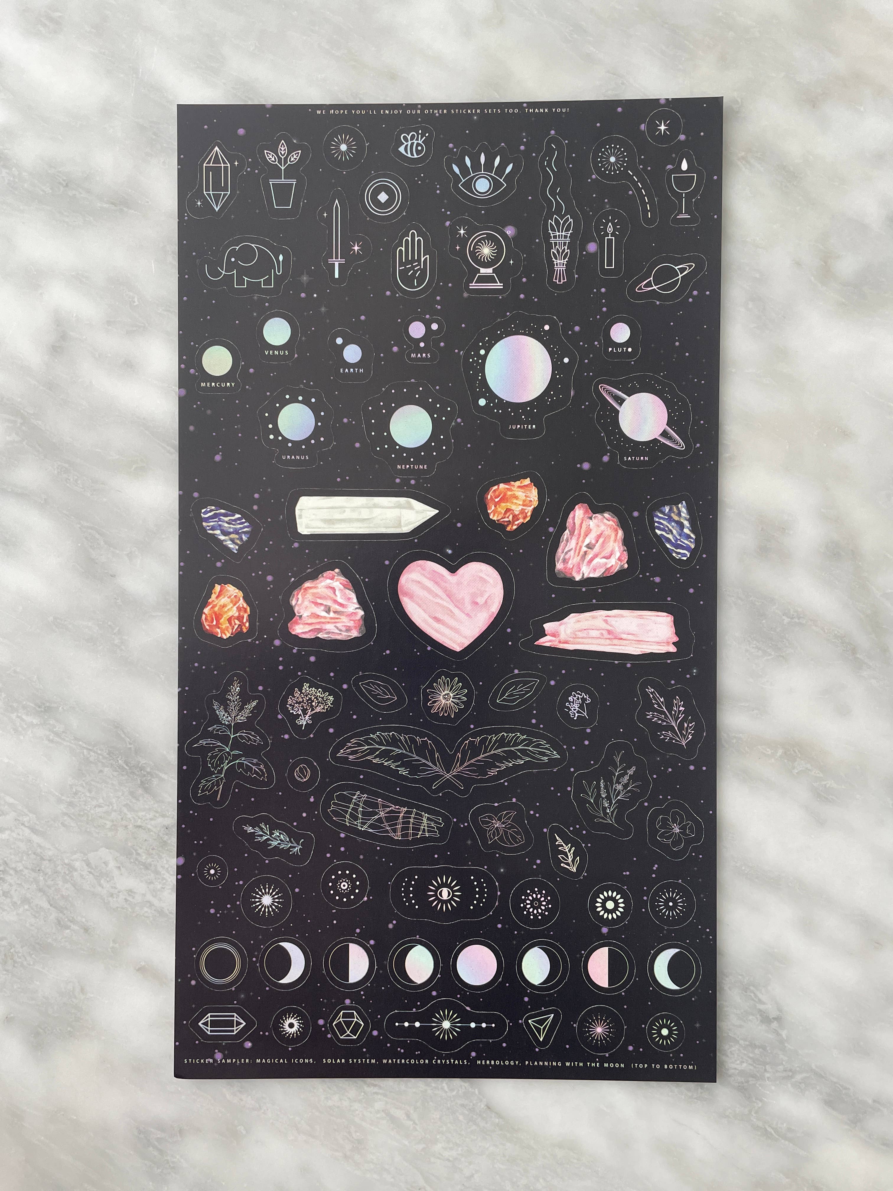 Planning with the Moon Sticker Set