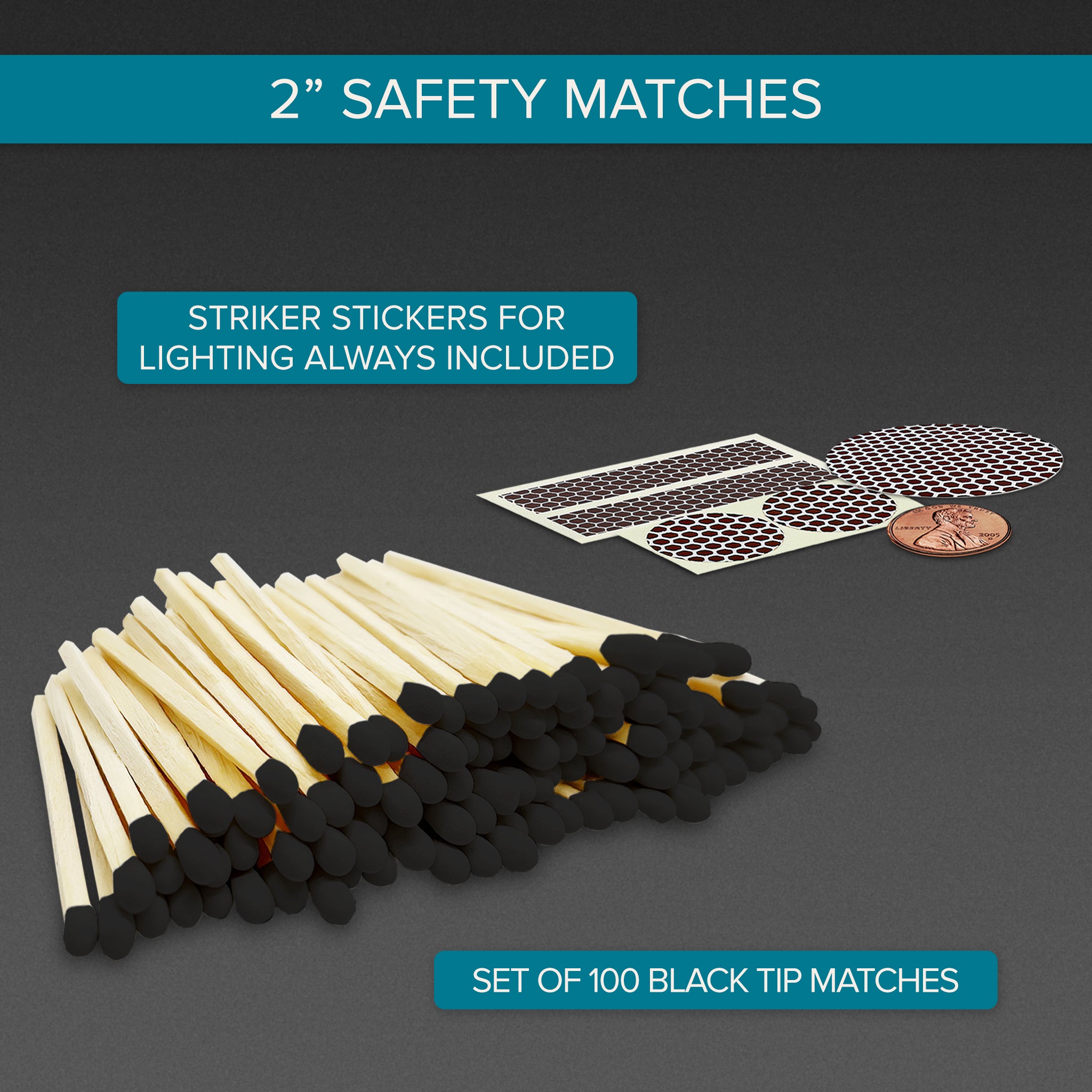 2” Matches - 100 Matchsticks