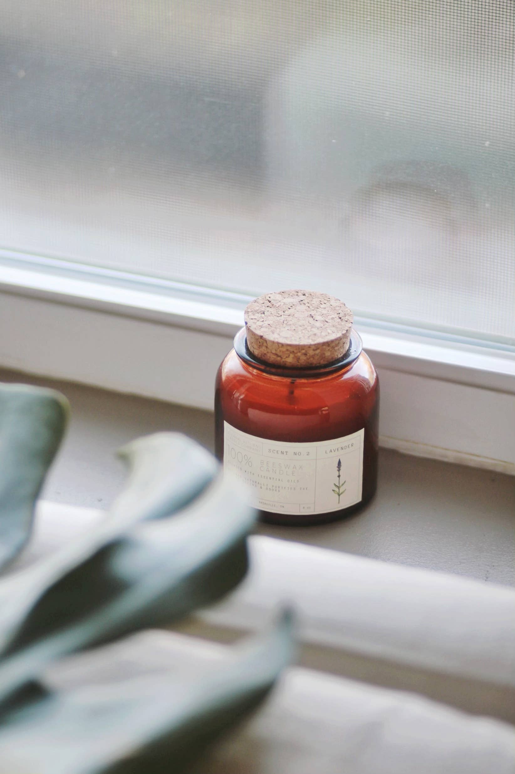 Beeswax Candle: Lavender
