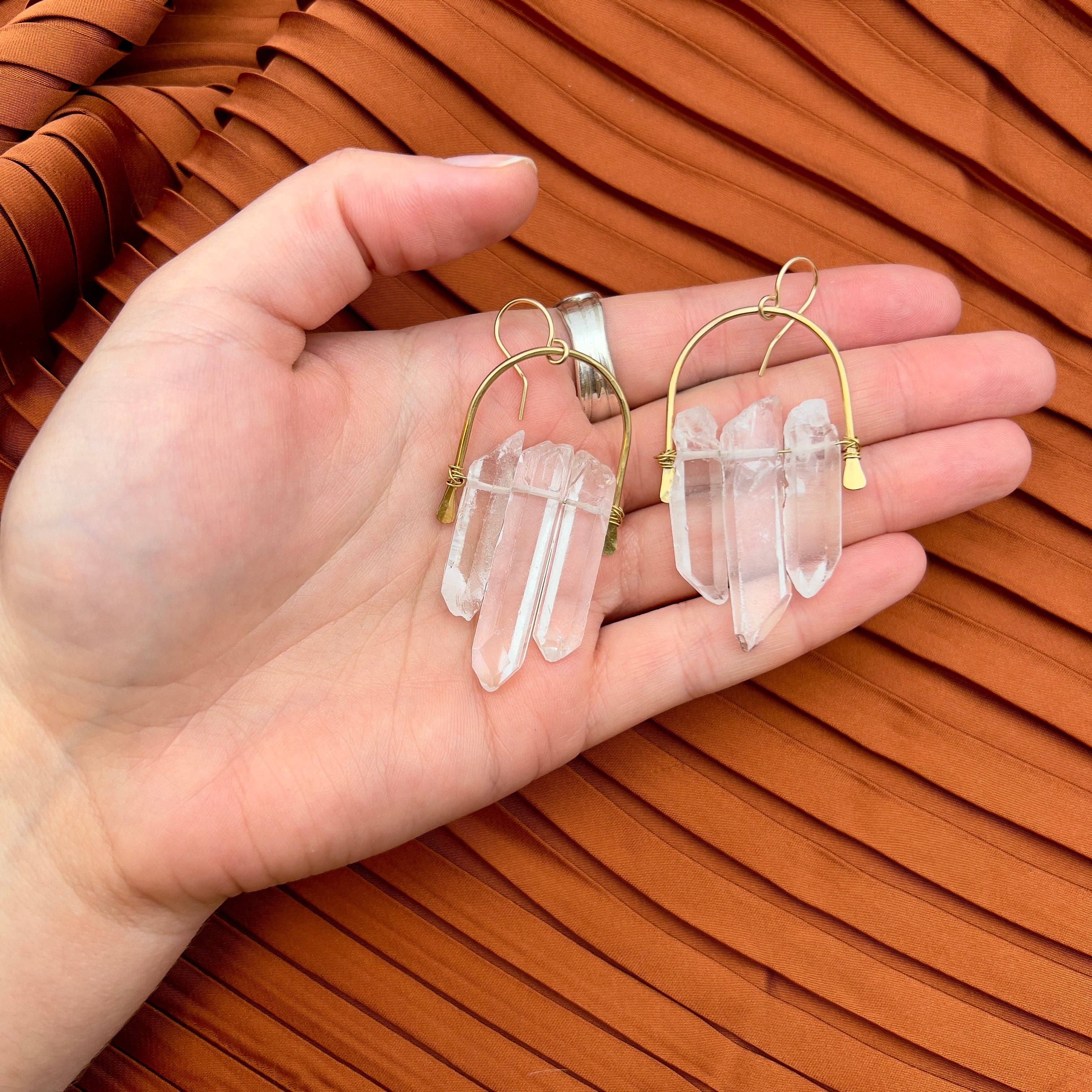 Handmade Fallen Crystal Earrings