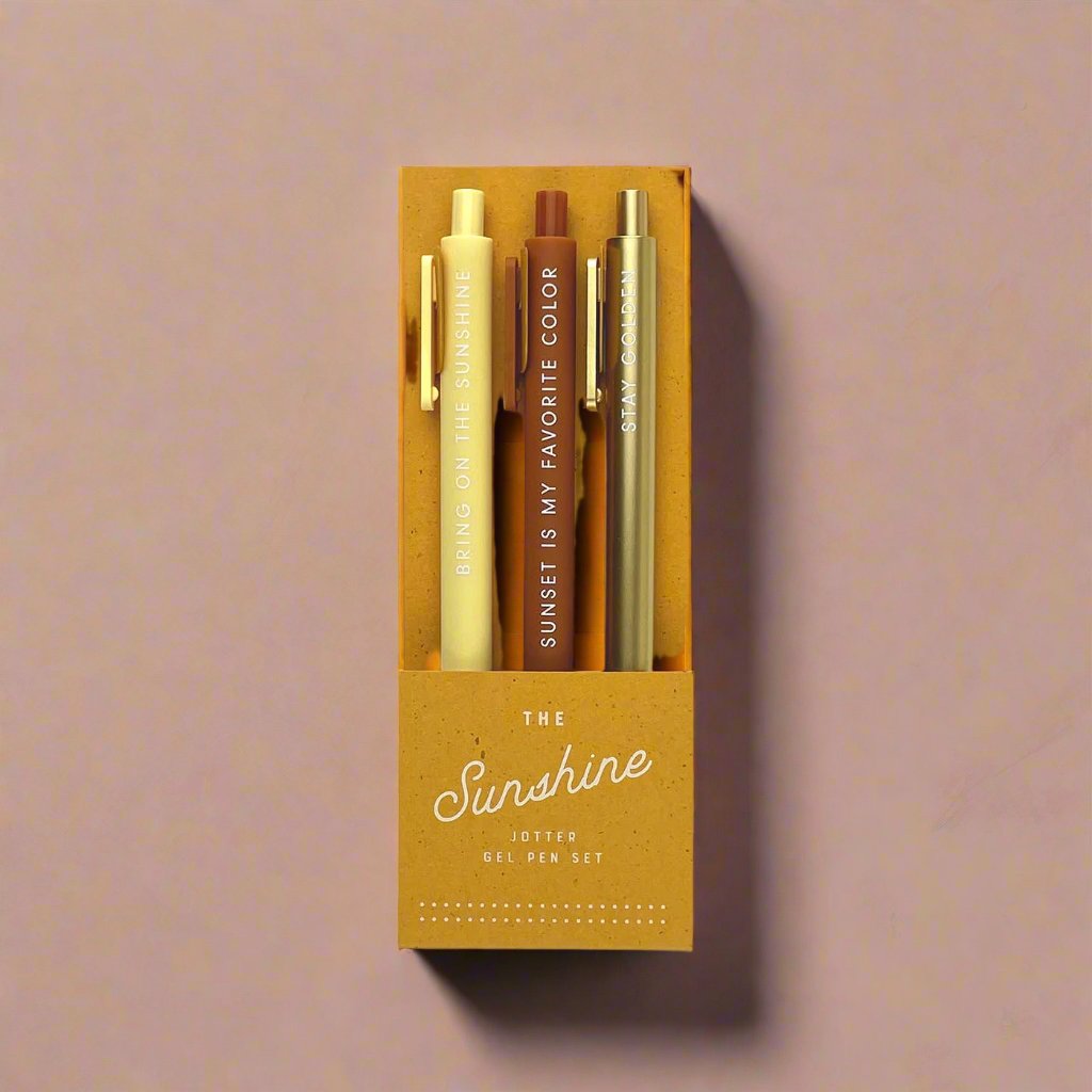 Sunshine Jotter Gel Pen: Set of 3
