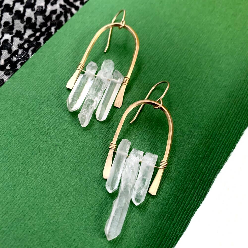 Handmade Fallen Crystal Earrings