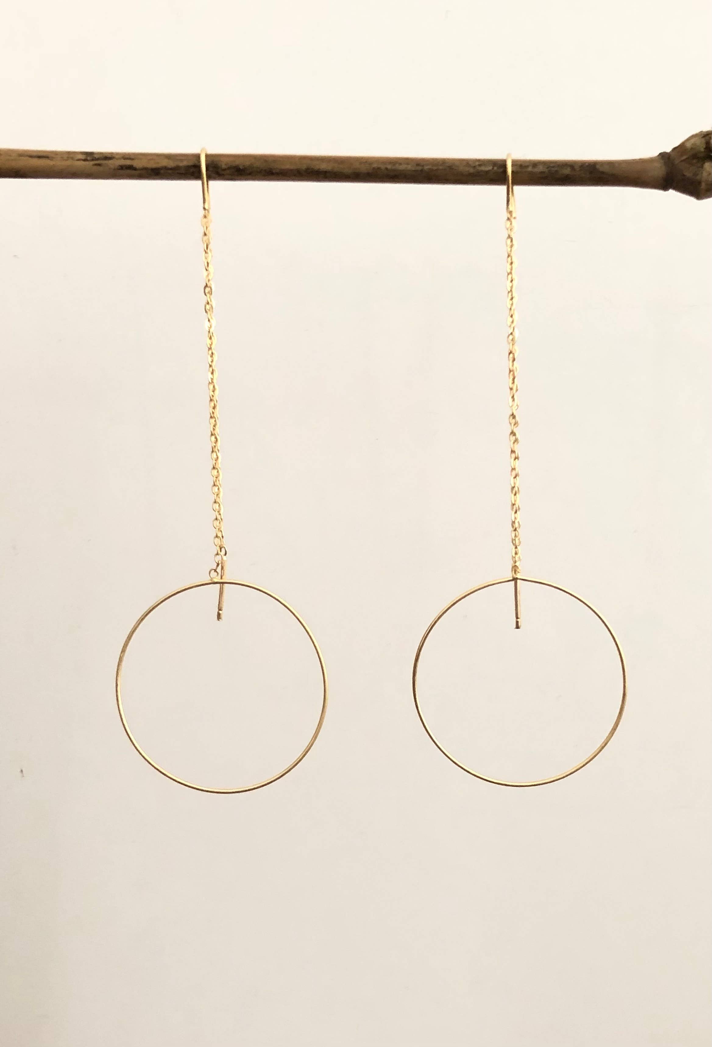 Geometric Threader Earrings