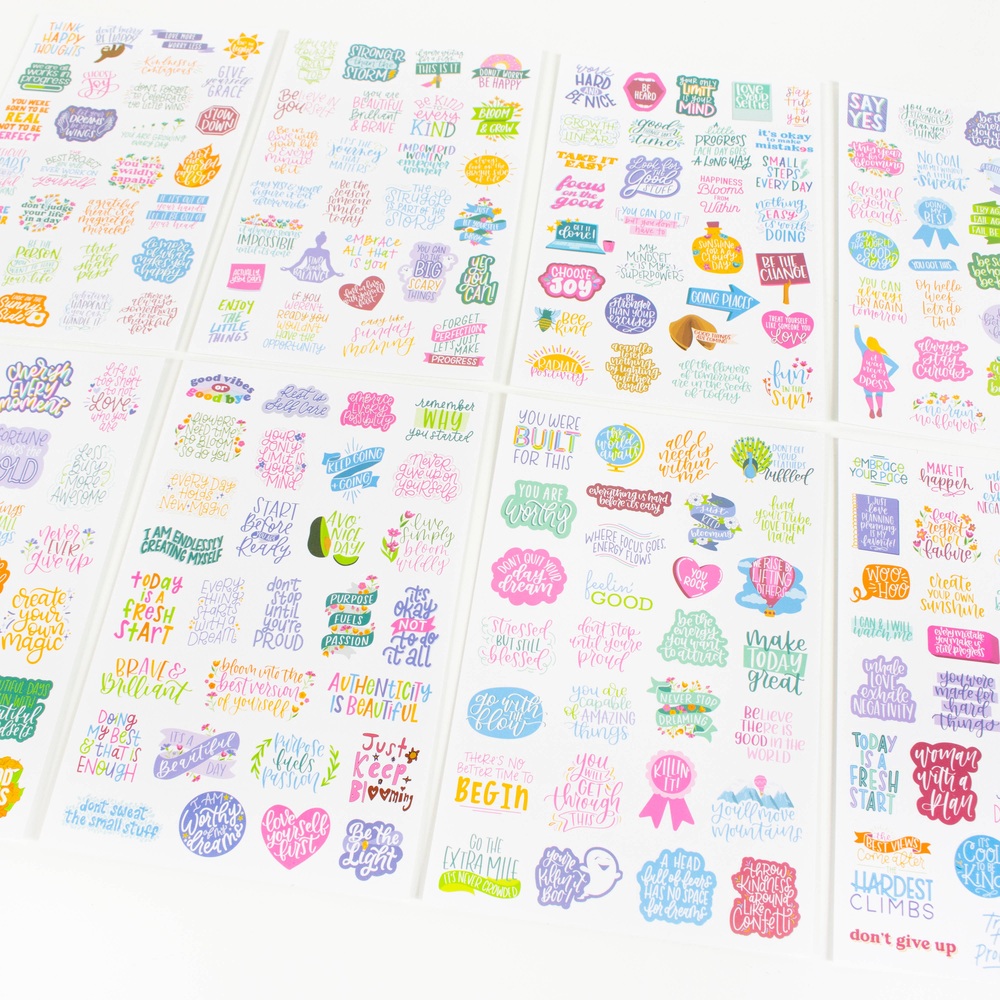 Planner Sticker Pack, Inspirational Quotes