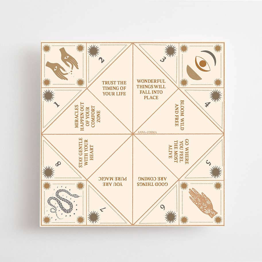 FORTUNE TELLER - DIY PRINT - COOTIE CATCHER - ORACLE GAME