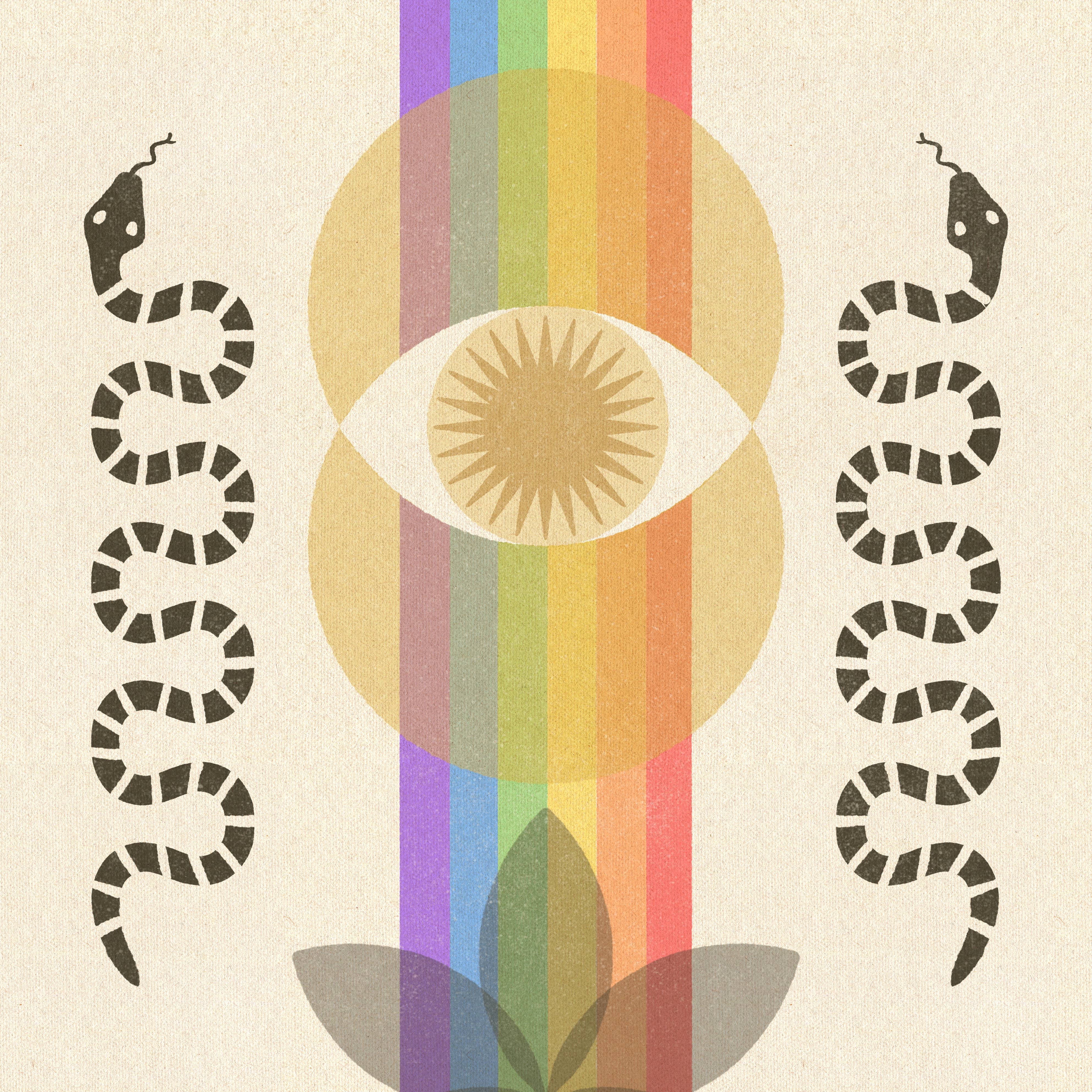 ‘Rainbow Serpent’ Print