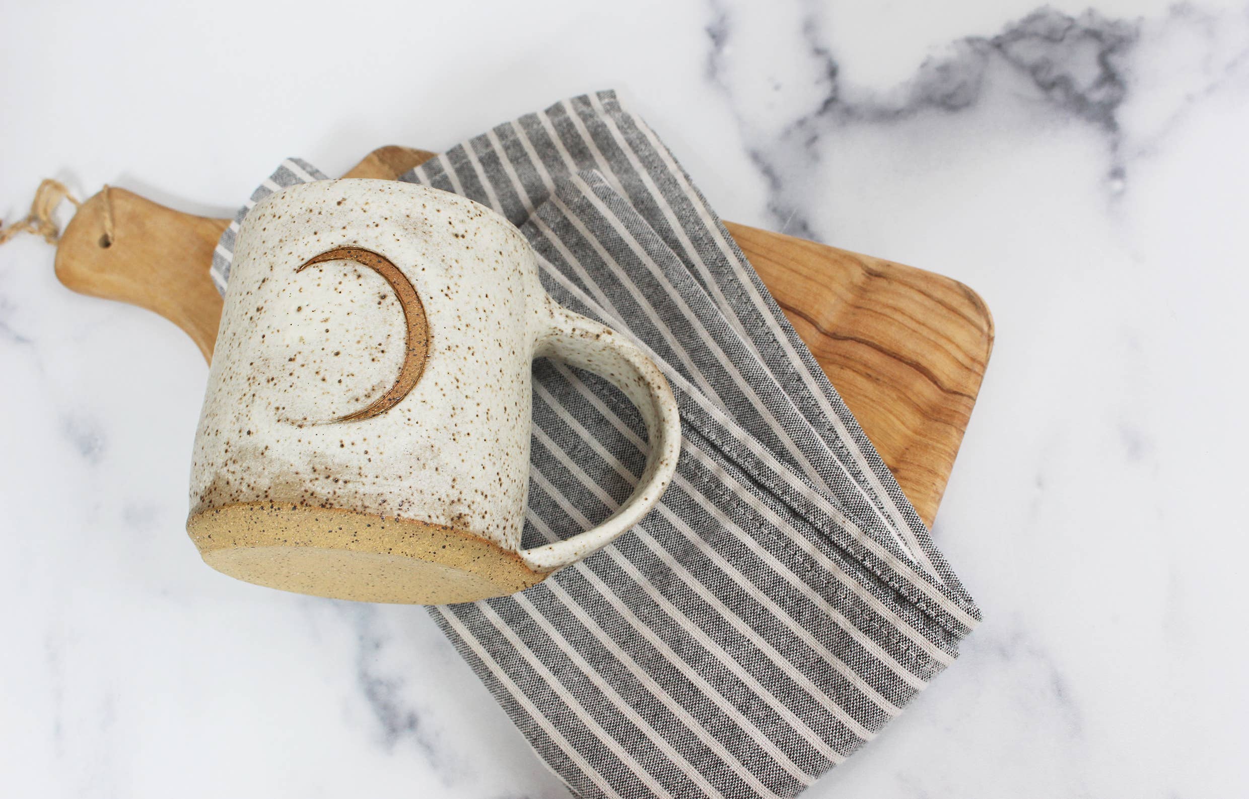 Fly Me To The Moon Speckled Ceramic Mug