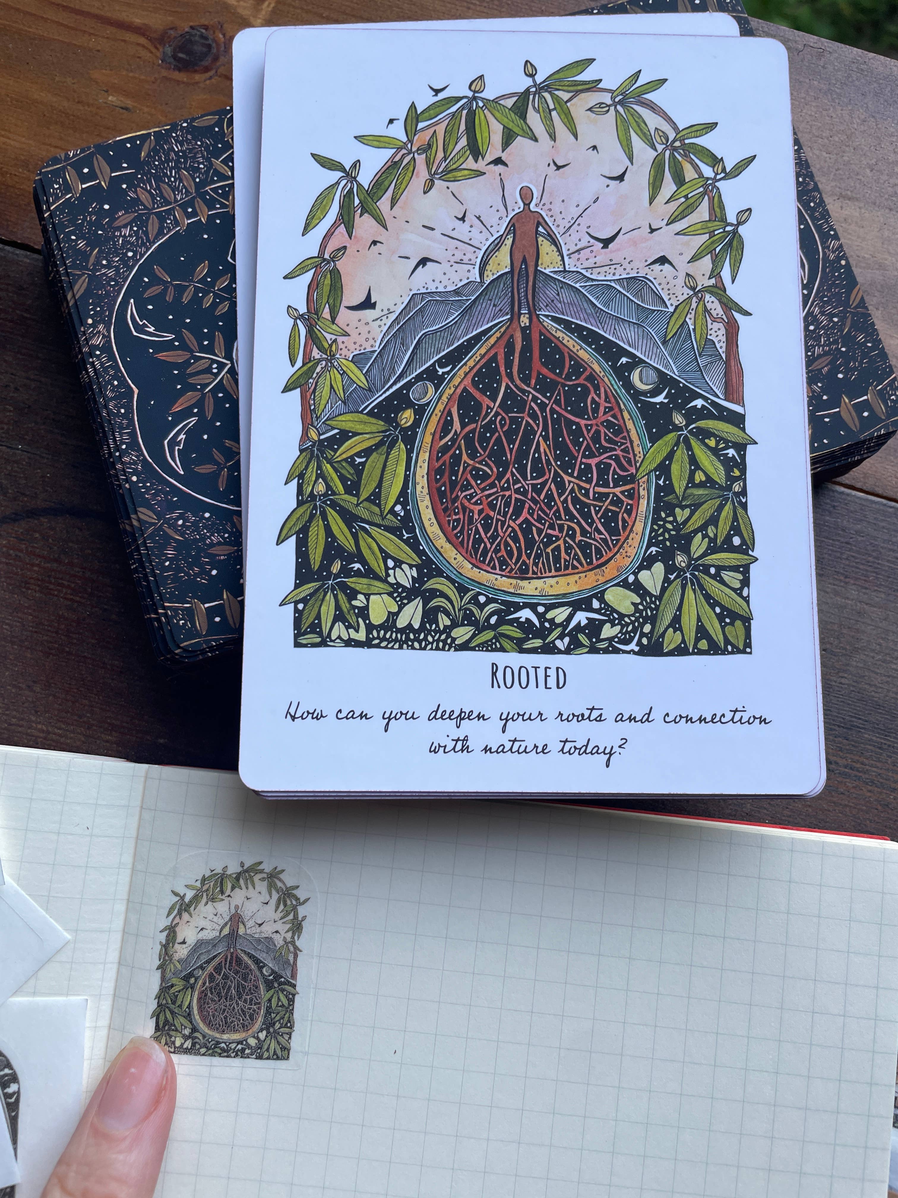 Washi Stickers of 48 Phases and Forests Oracles