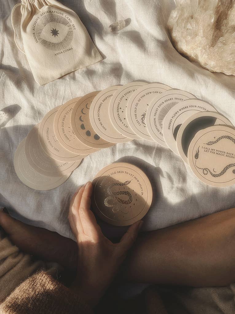 INNER ALCHEMY AFFIRMATIONS - CARD SET - DECK - GOLD EDITION