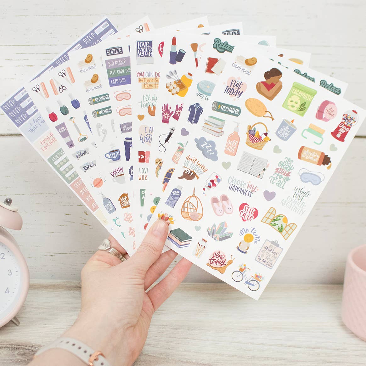 Planner Stickers, Rest Is Self Care Pack