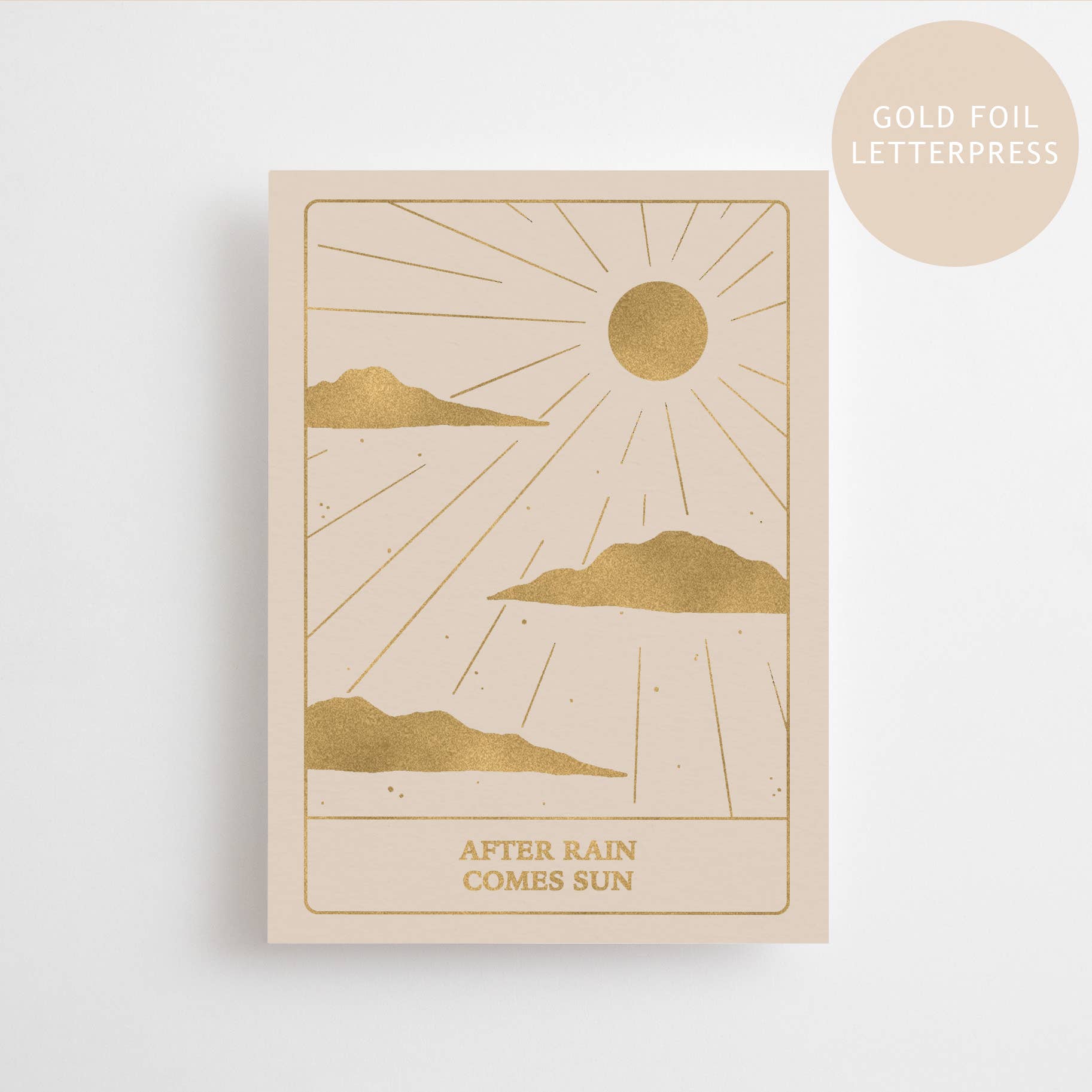 AFTER RAIN COMES SUN - GOLD EDITION - POSTCARD -