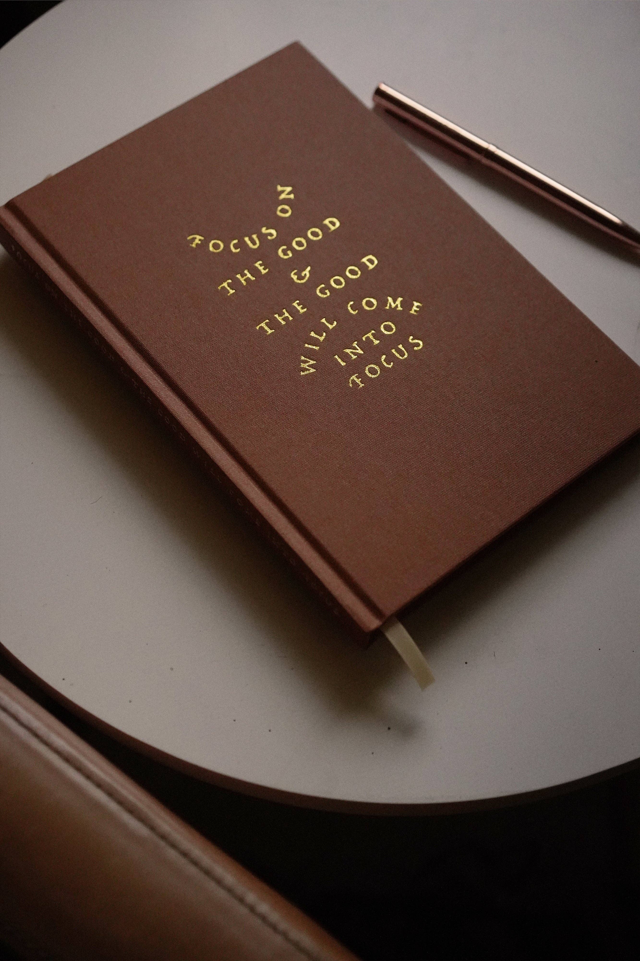 Focus On The Good Linen Bound Journal focus-on-the-good-linen-bound-journal