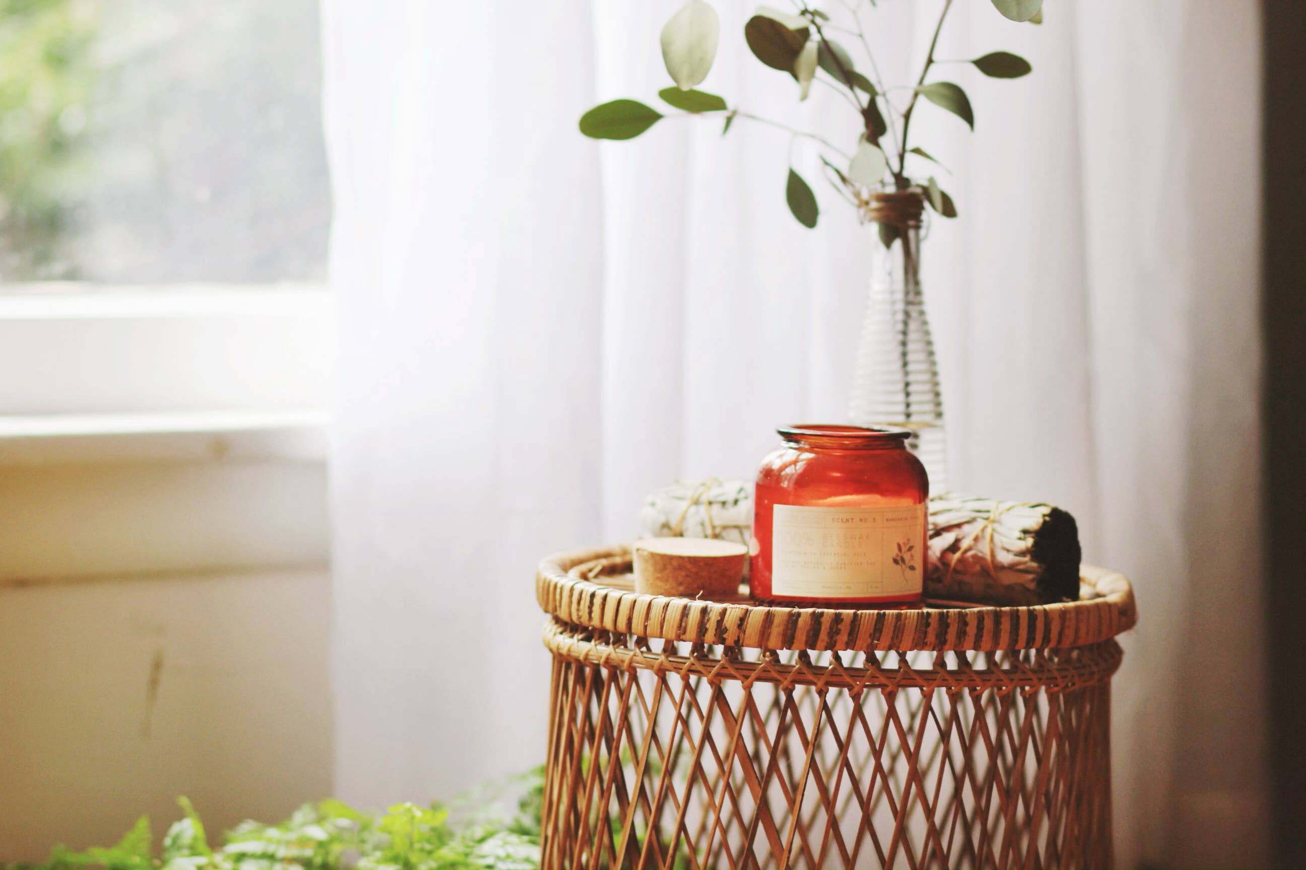 Beeswax Candle: Mandarin Spice