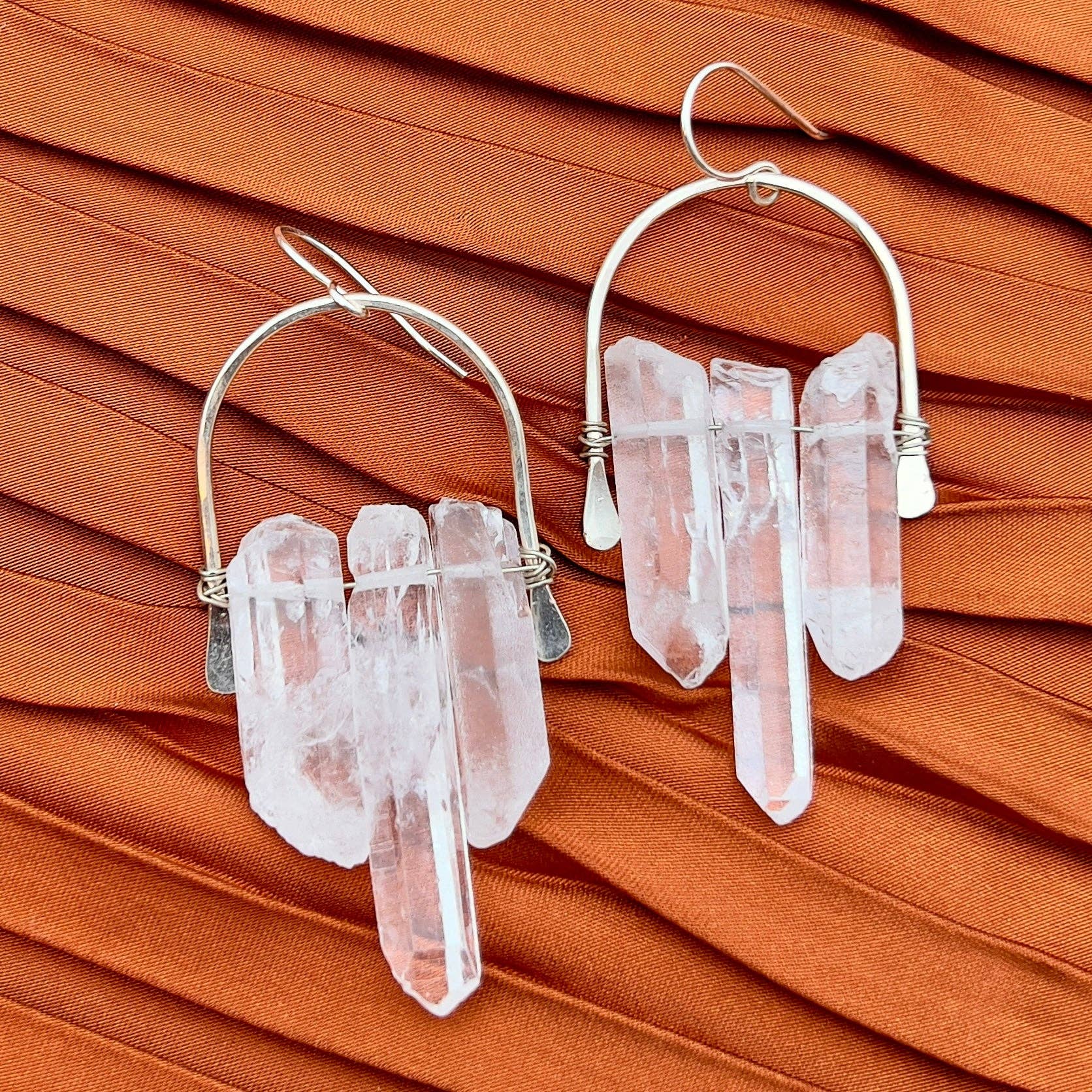 Handmade Fallen Crystal Earrings