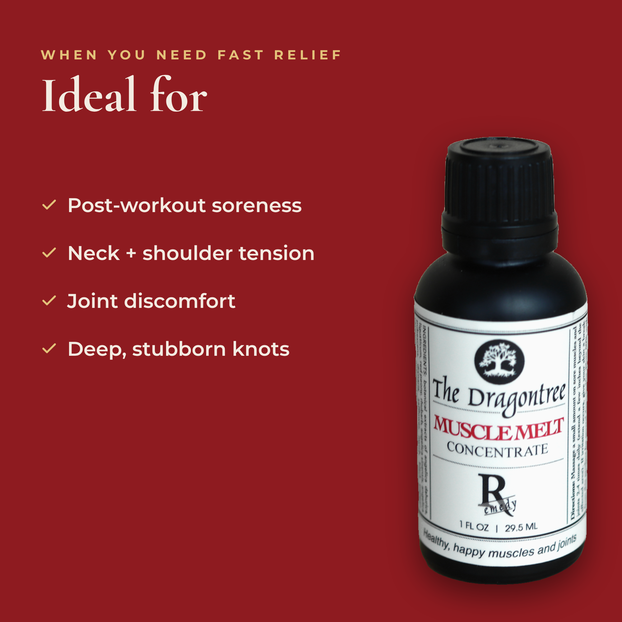 Muscle Melt Concentrate | Botanical Muscle Liniment